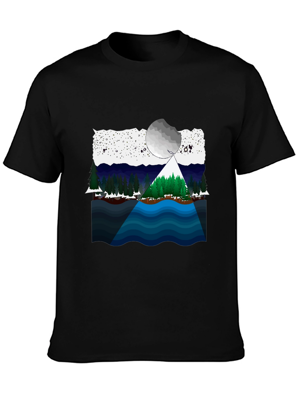 Scenic Landscape Graphic T-Shirt