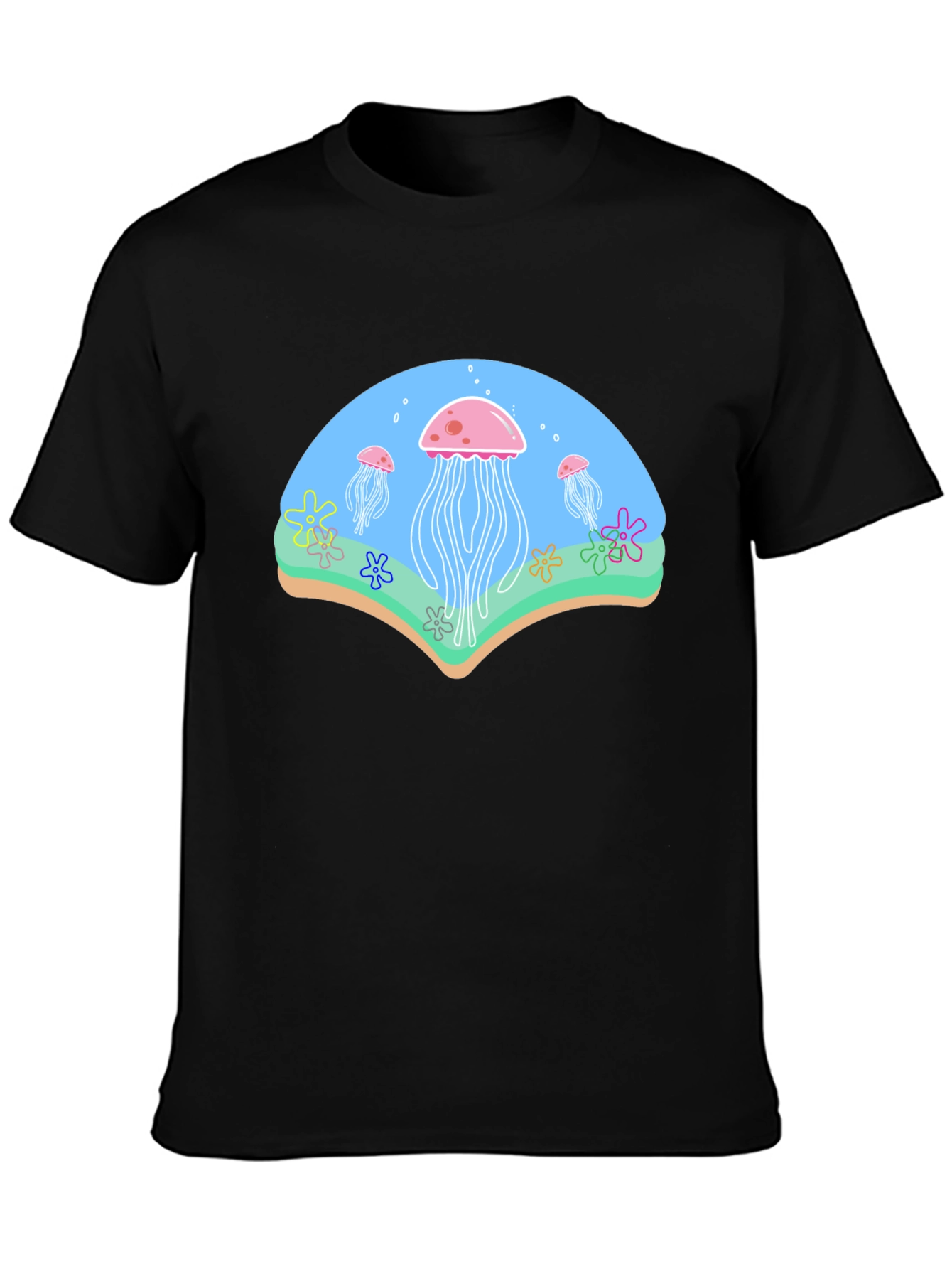 Jellyfish Graphic Black T-Shirt