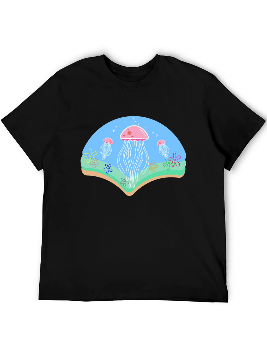 Jellyfish Graphic Black T-Shirt