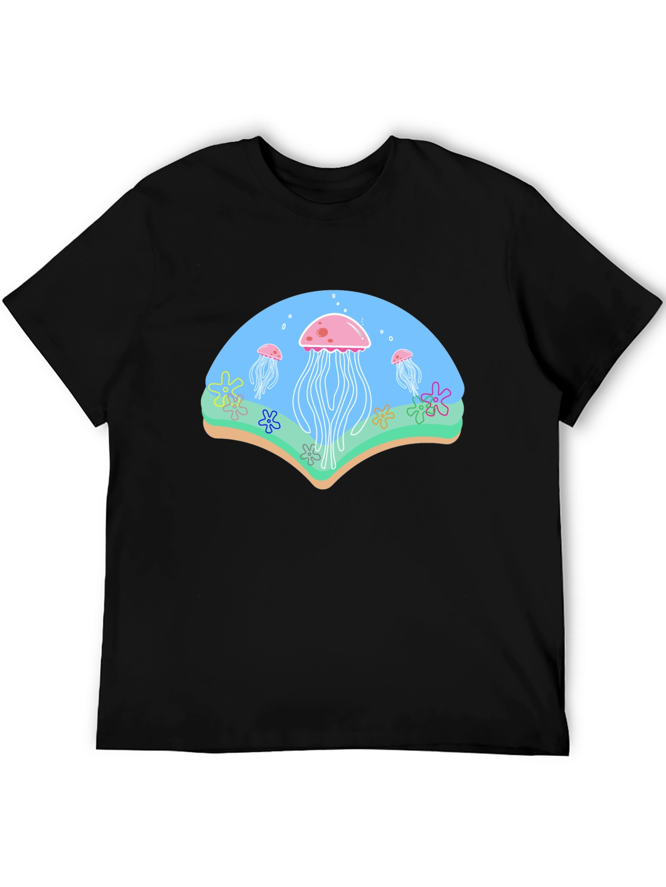 Jellyfish Graphic Black T-Shirt