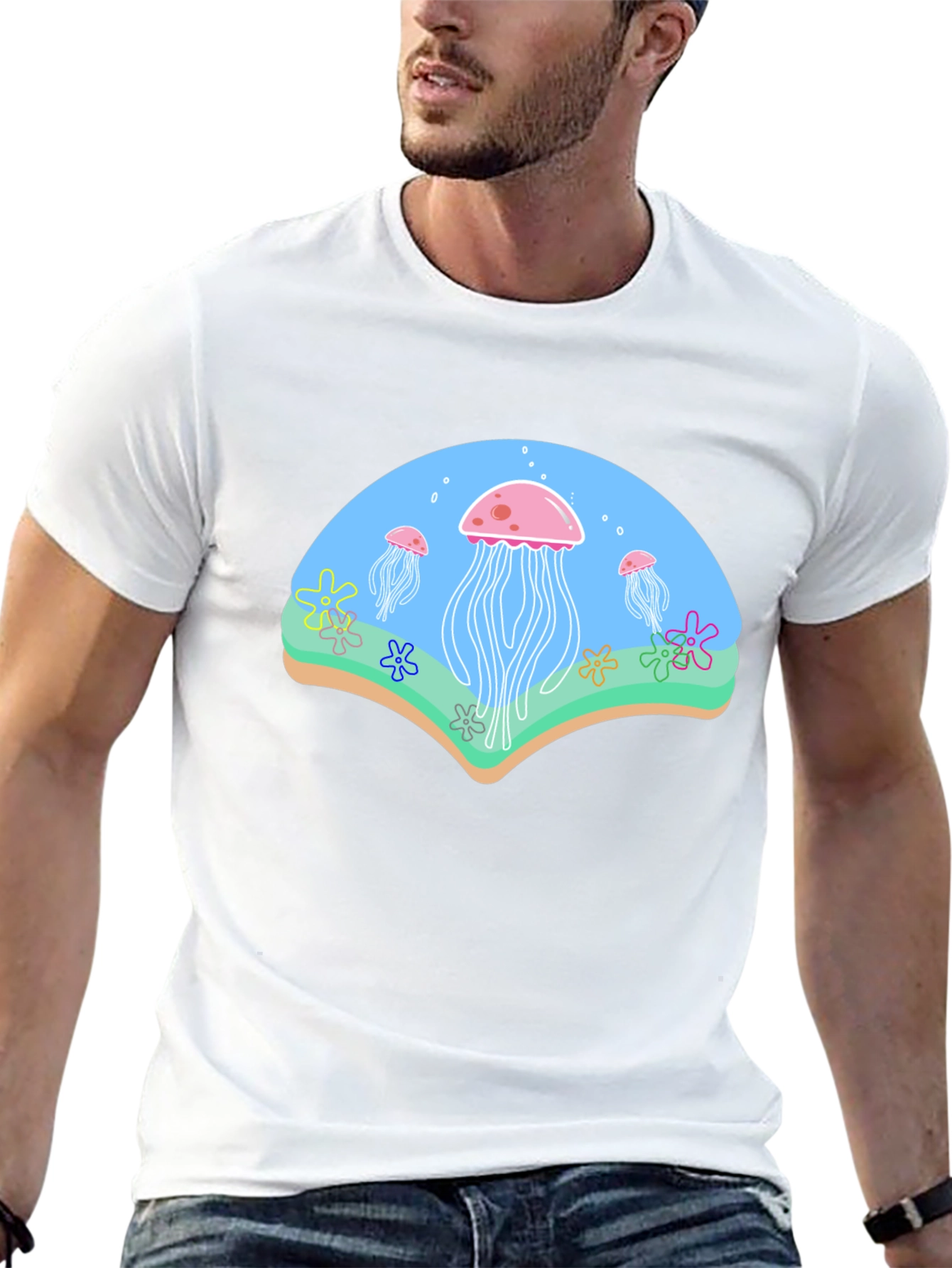 Jellyfish Graphic Black T-Shirt