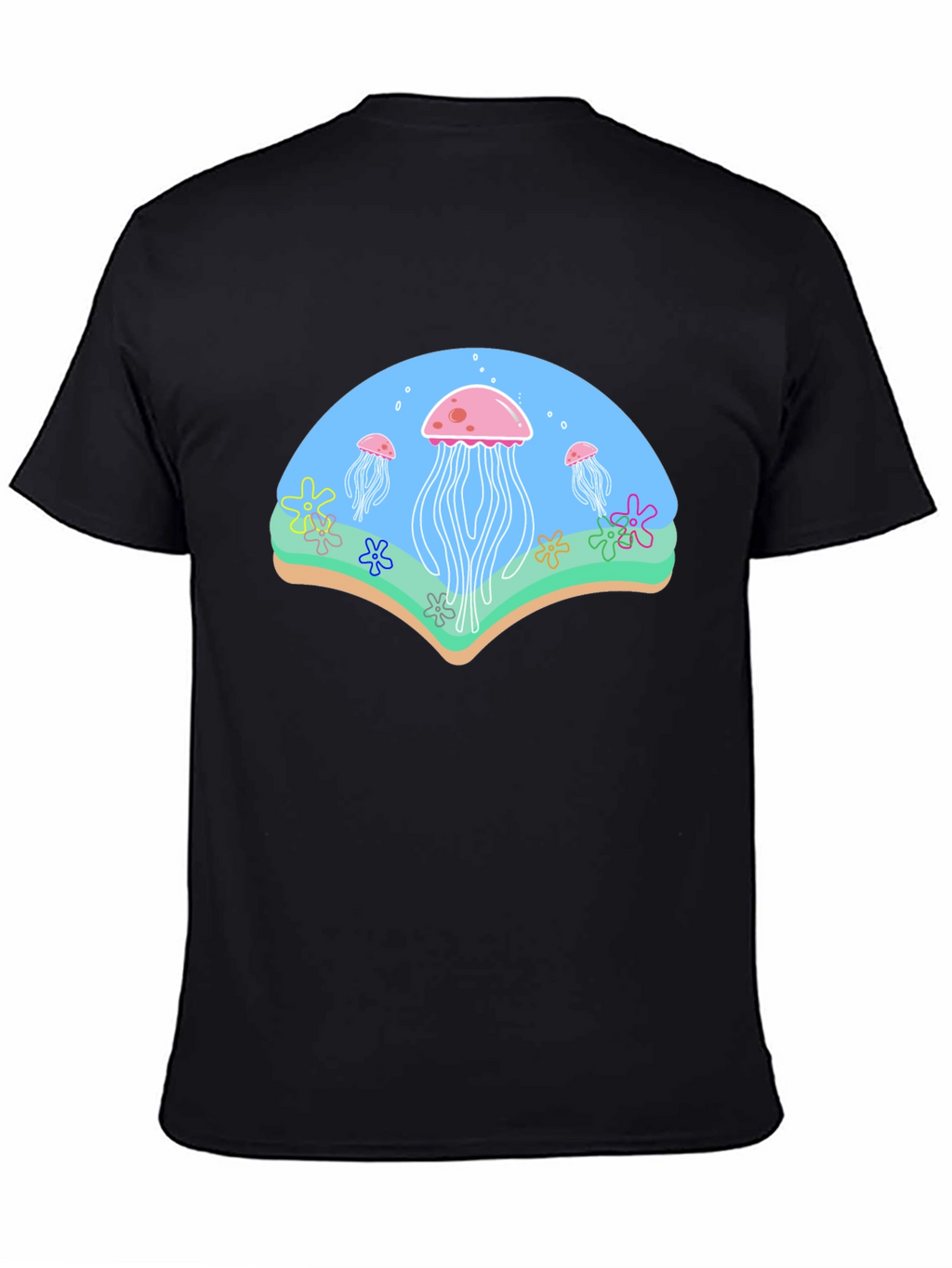 Jellyfish Graphic Black T-Shirt
