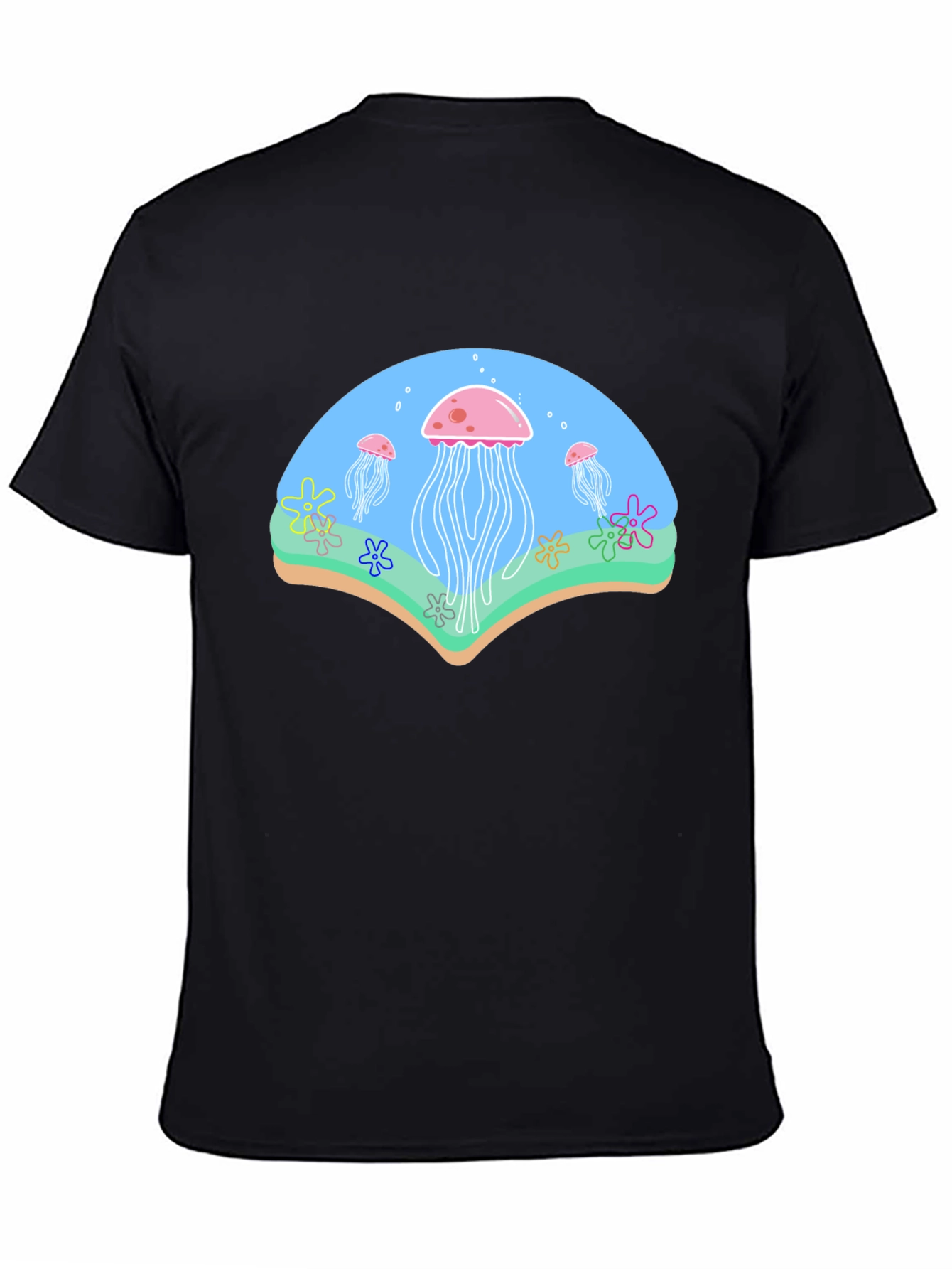Jellyfish Graphic Black T-Shirt