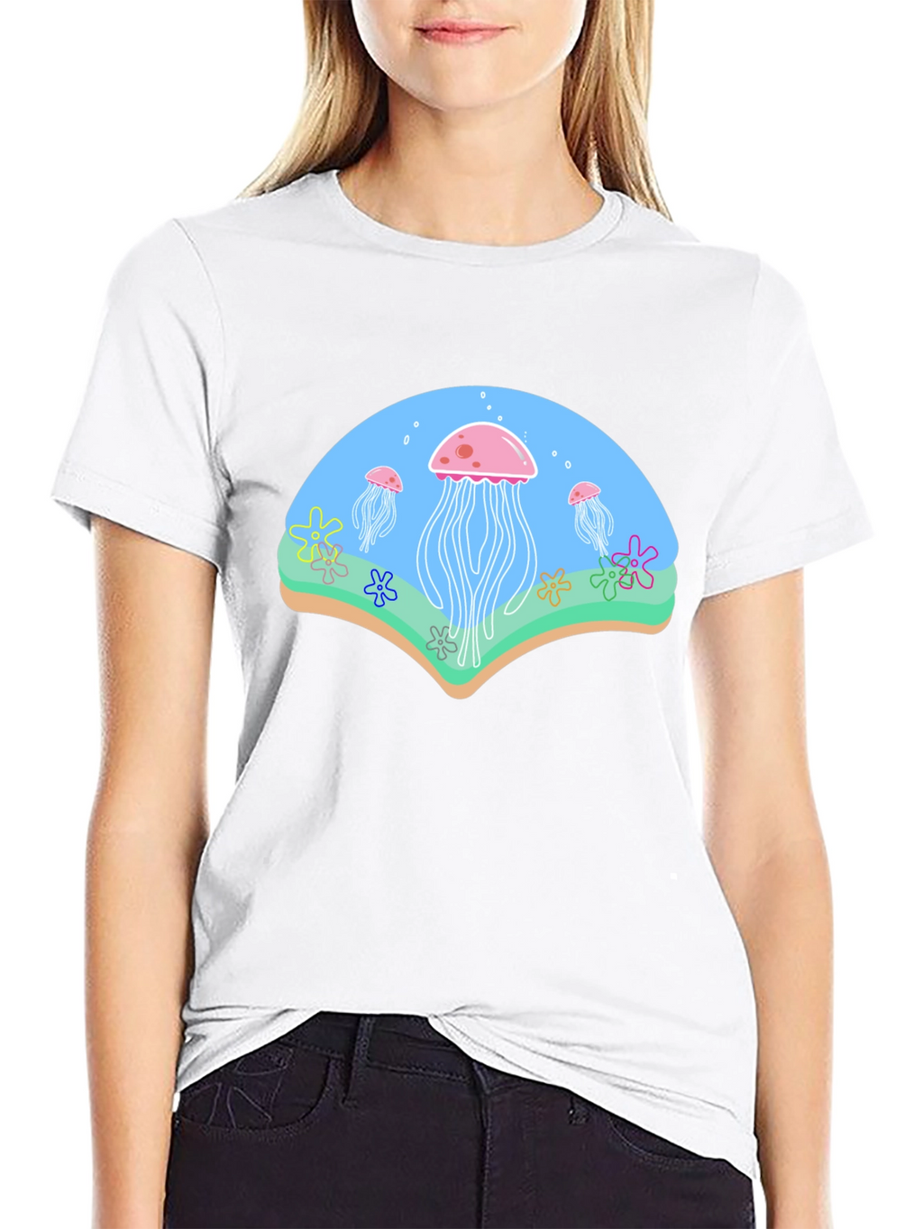 Jellyfish Graphic Black T-Shirt