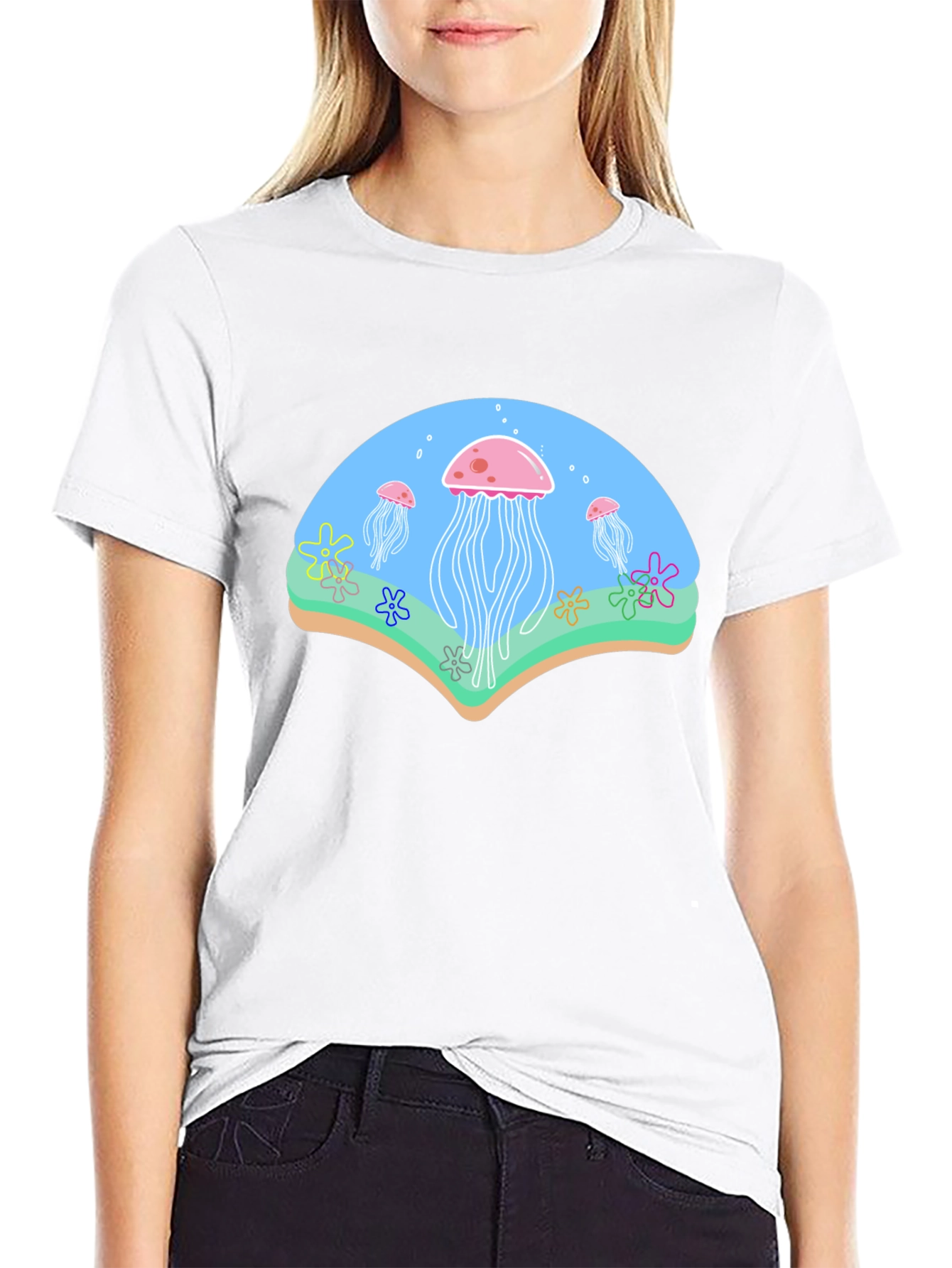 Jellyfish Graphic Black T-Shirt