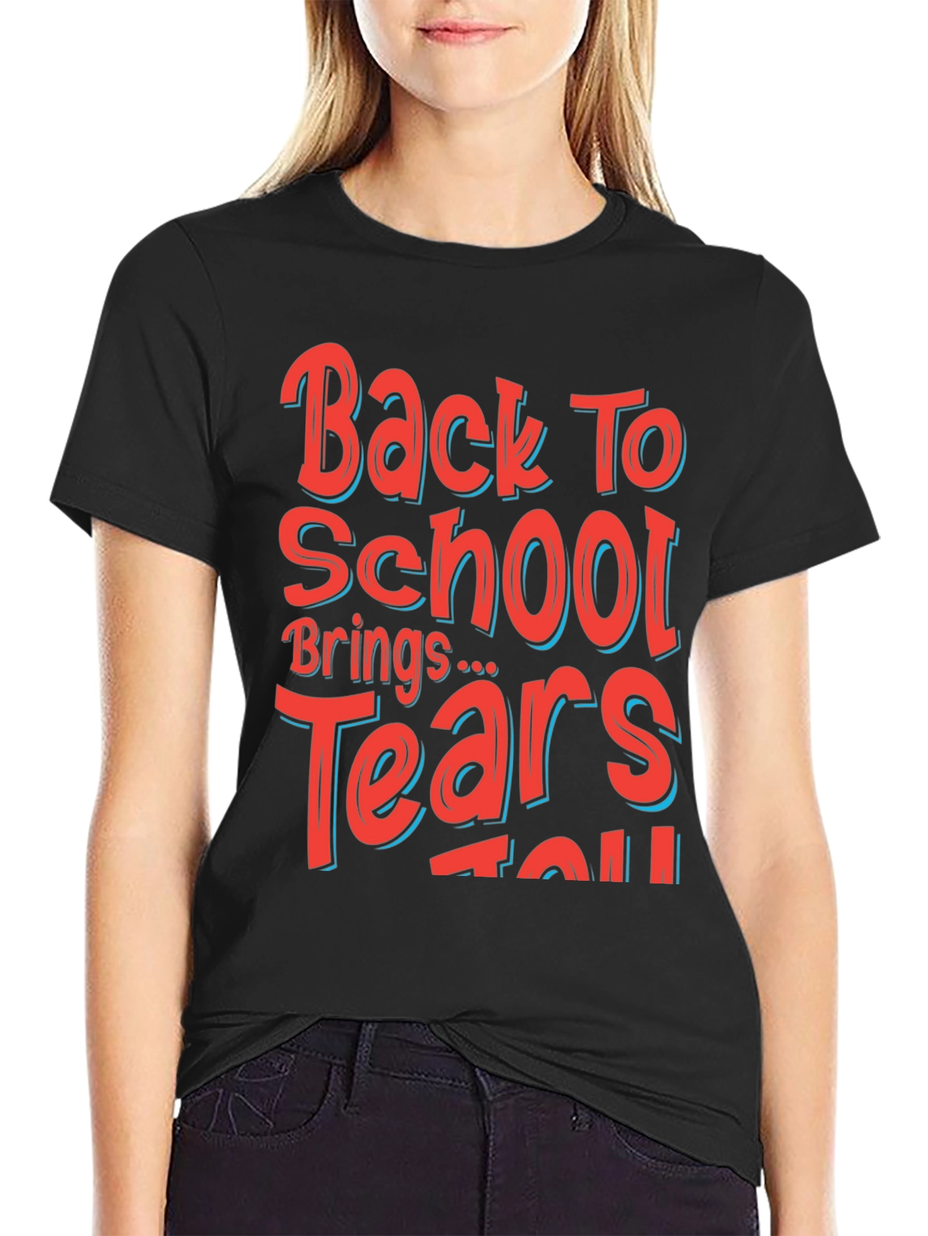 Back to School Graphic Tee - Mens Black T-Shirt