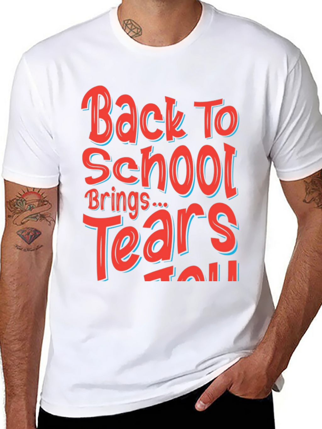 Back to School Graphic Tee - Mens Black T-Shirt