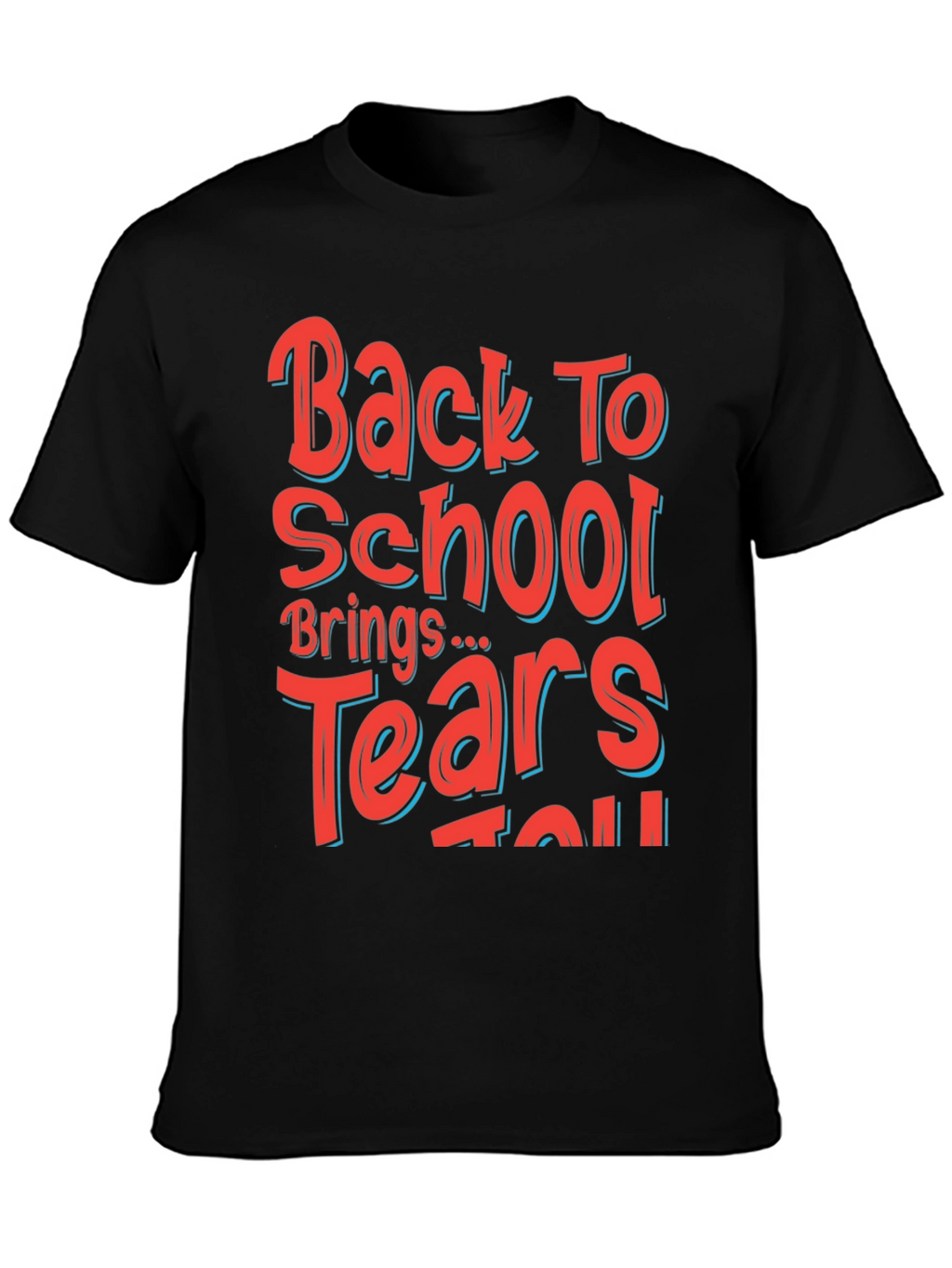Back to School Graphic Tee - Mens Black T-Shirt