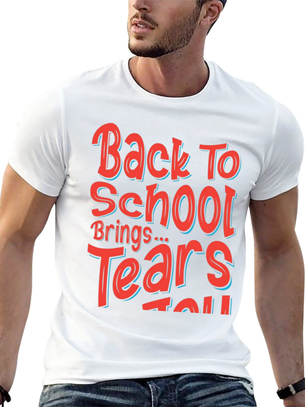 Back to School Graphic Tee - Mens Black T-Shirt