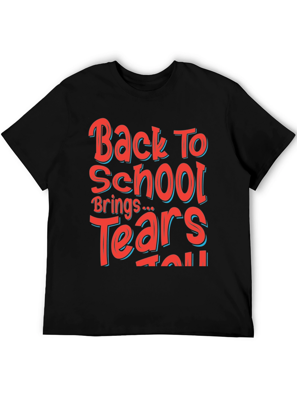 Back to School Graphic Tee - Mens Black T-Shirt