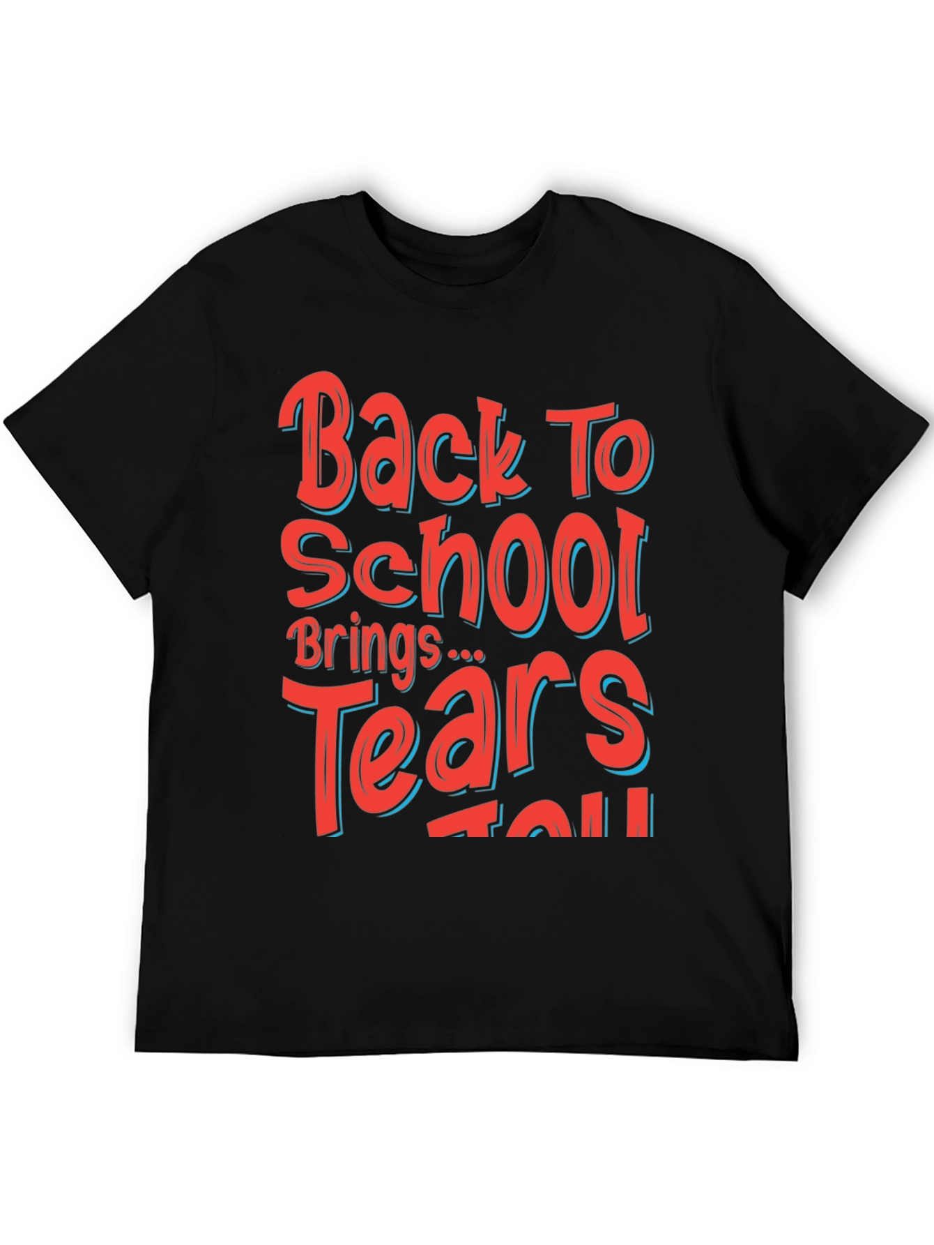 Back to School Graphic Tee - Mens Black T-Shirt