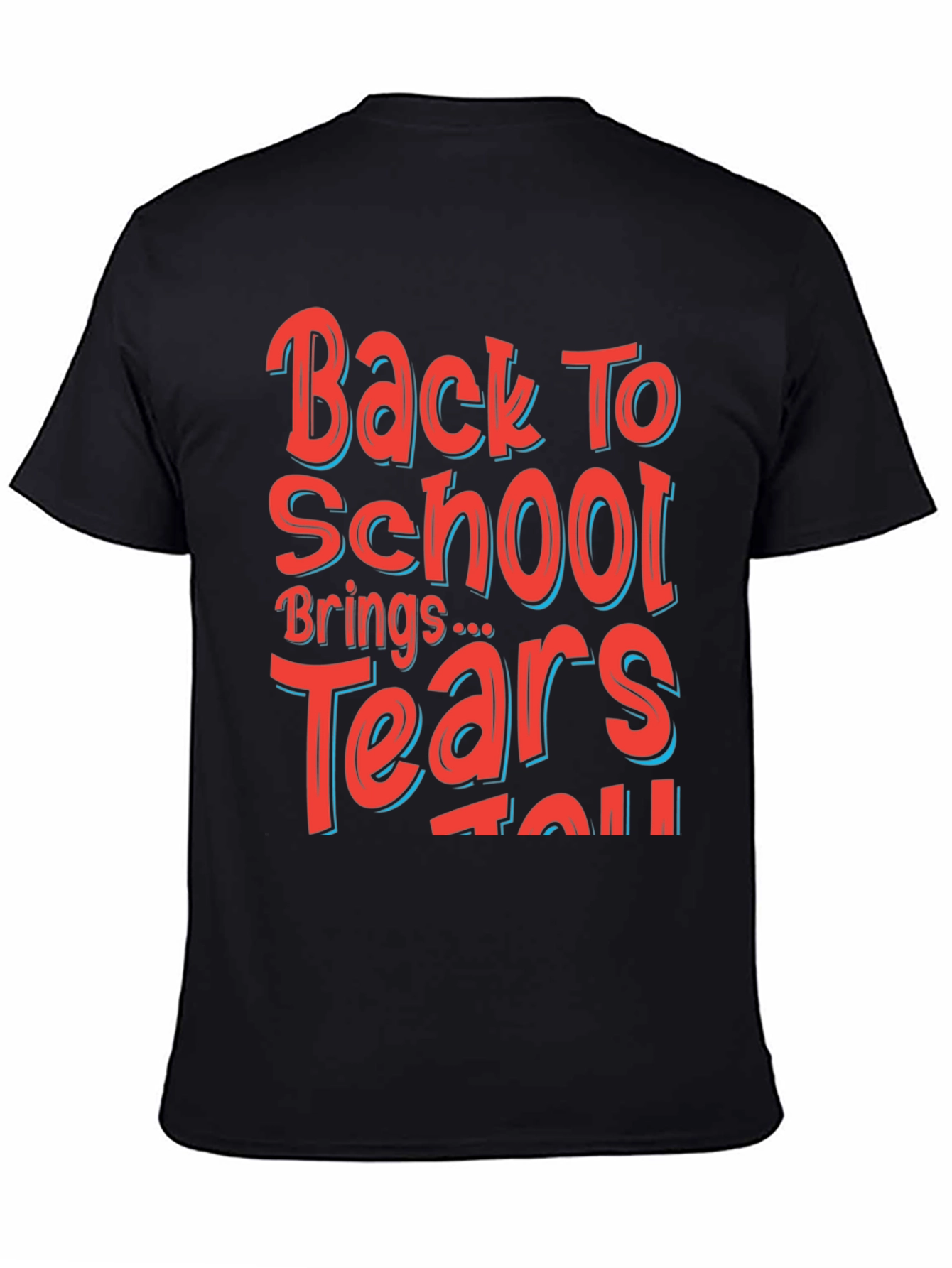 Back to School Graphic Tee - Mens Black T-Shirt