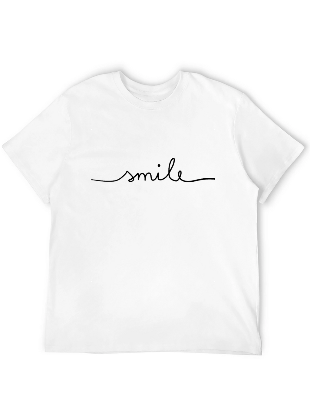 Smile Script Black Graphic Tee