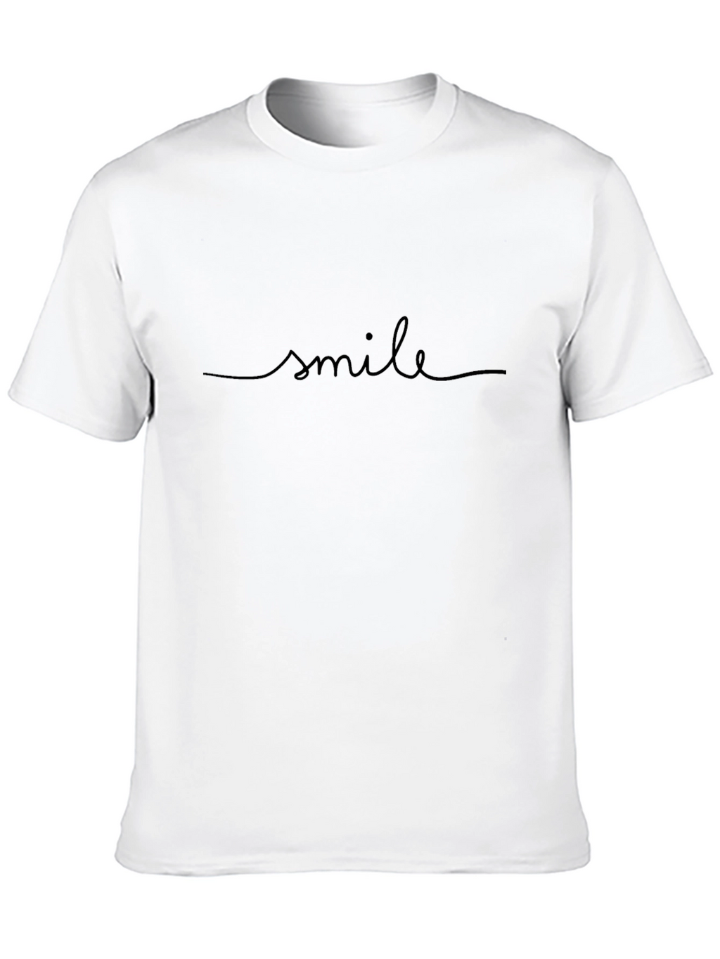 Smile Script Black Graphic Tee