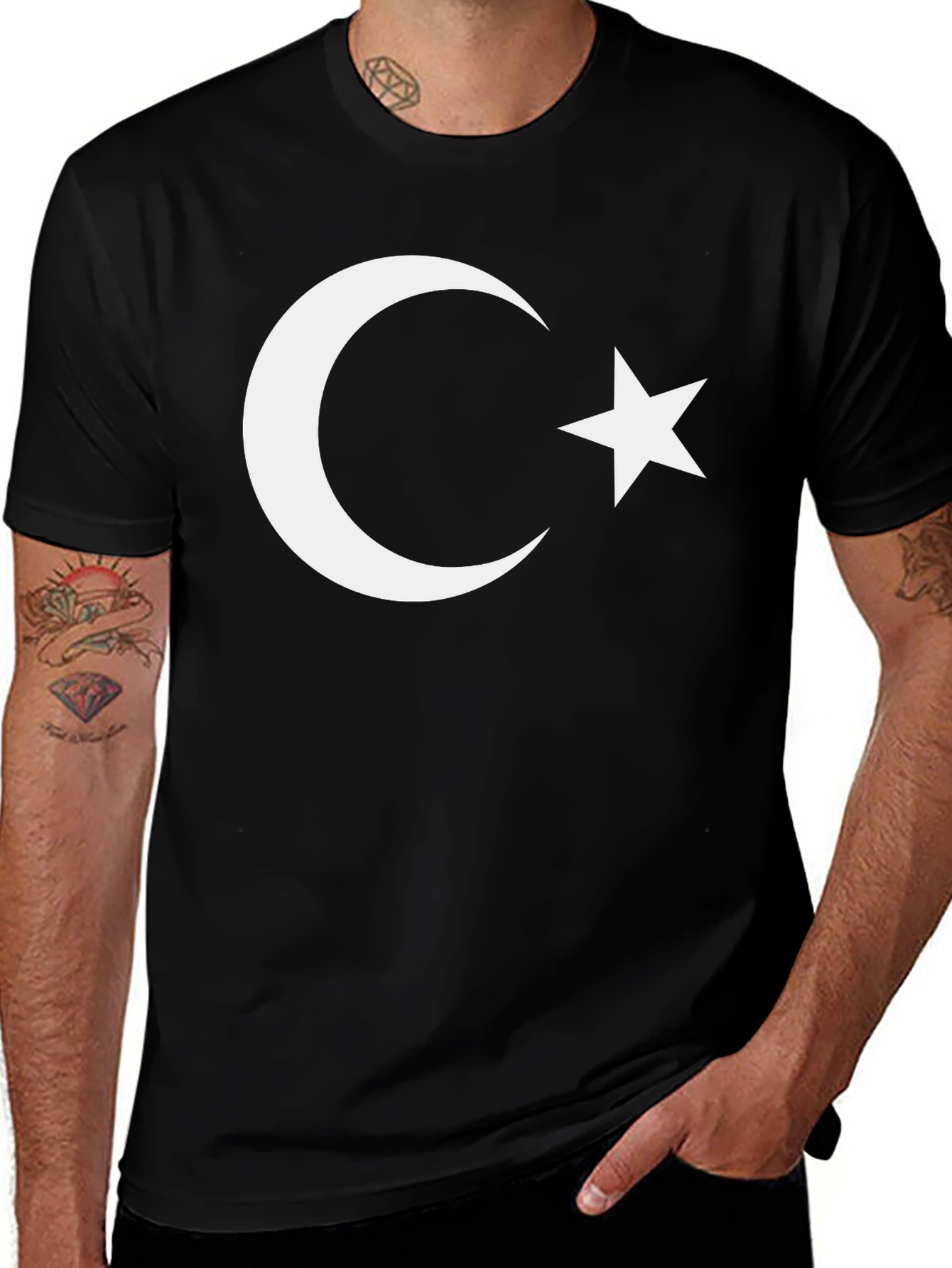 Turkish Flag T-Shirt - Crescent Moon and Star