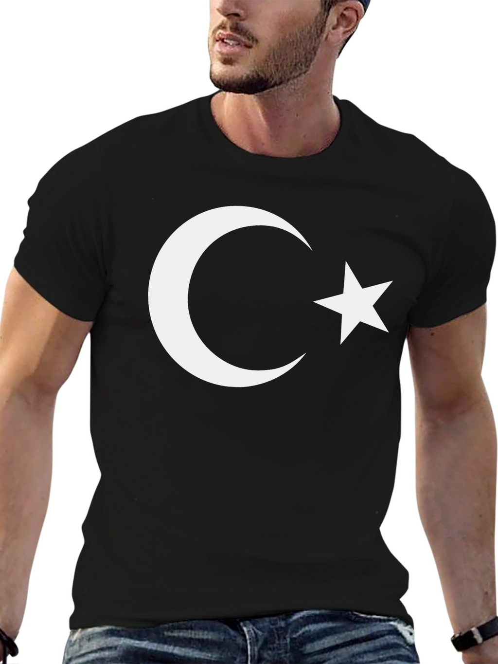 Turkish Flag T-Shirt - Crescent Moon and Star