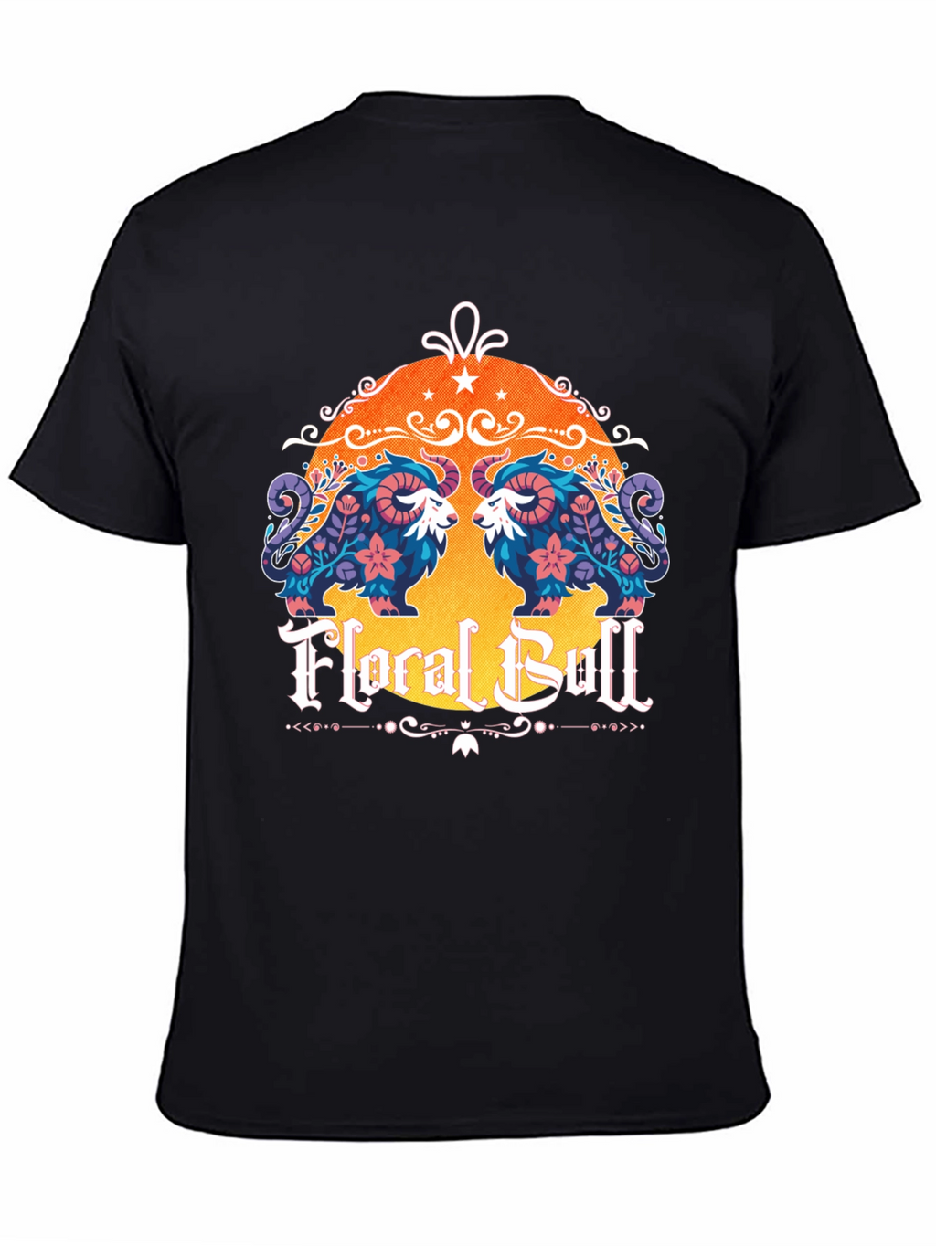 Floral Bull Graphic Tee