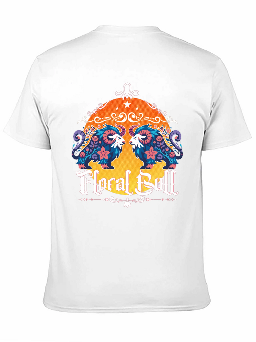 Floral Bull Graphic Tee