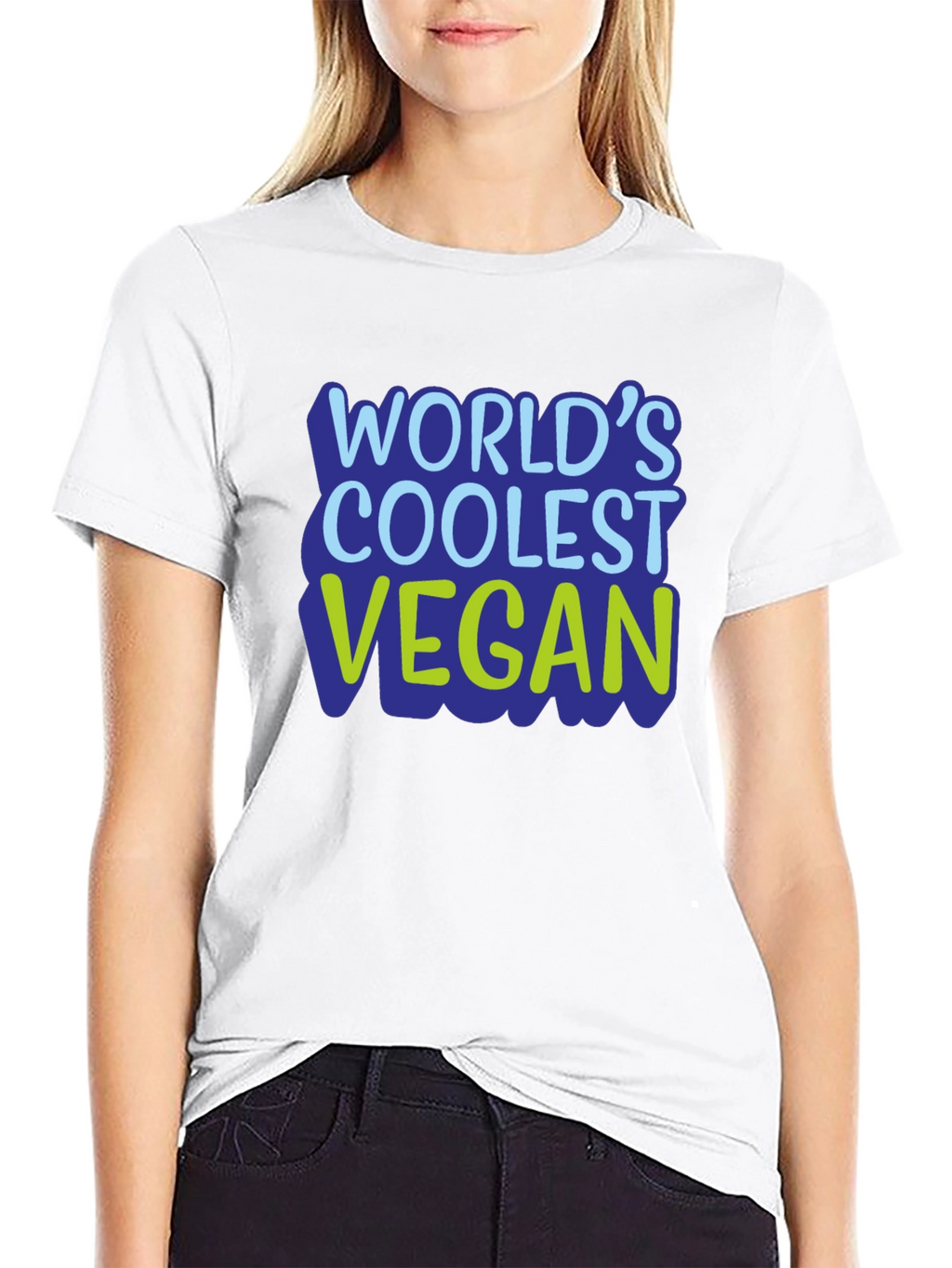 Worlds Coolest Vegan T-Shirt - Black