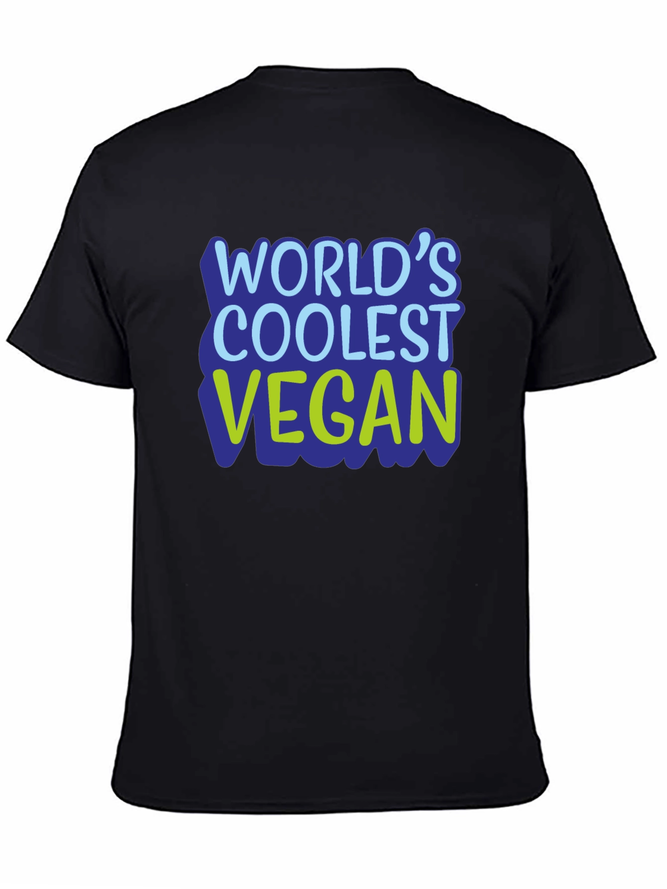 Worlds Coolest Vegan T-Shirt - Black