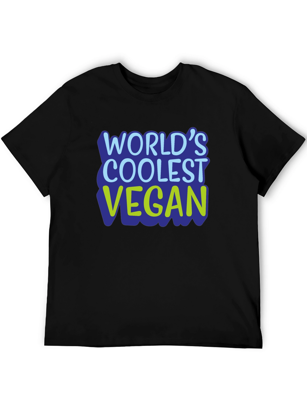 Worlds Coolest Vegan T-Shirt - Black