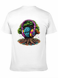Headphones Tree Graphic T-Shirt