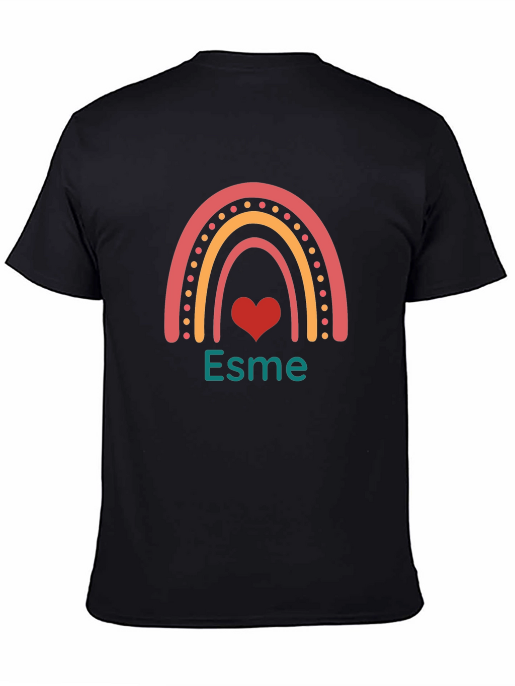 Esme Rainbow Heart Tee - Personalized Gift