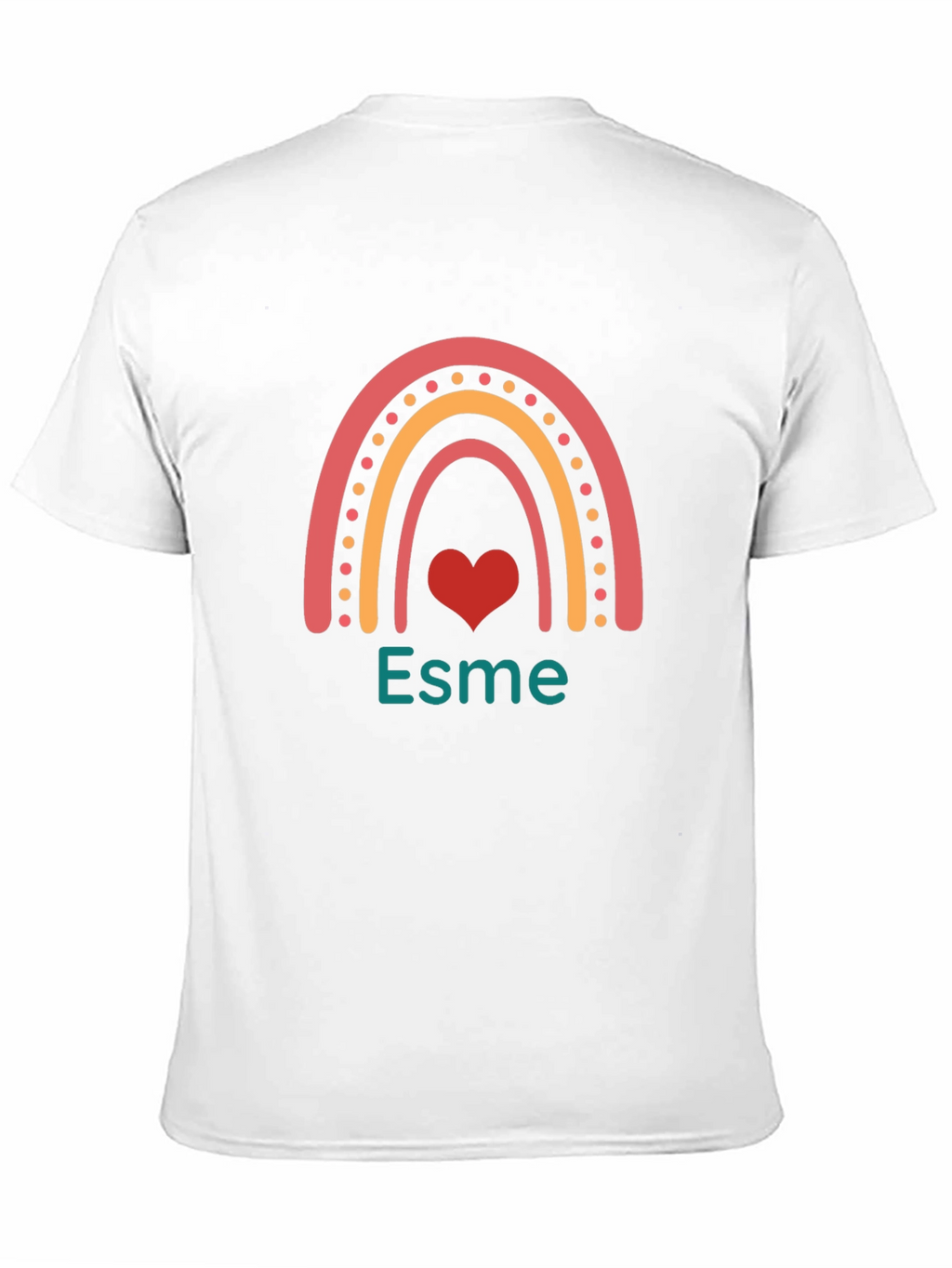 Esme Rainbow Heart Tee - Personalized Gift