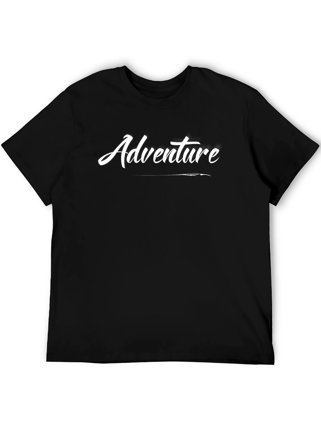 Adventure Black Graphic Tee for Explorers