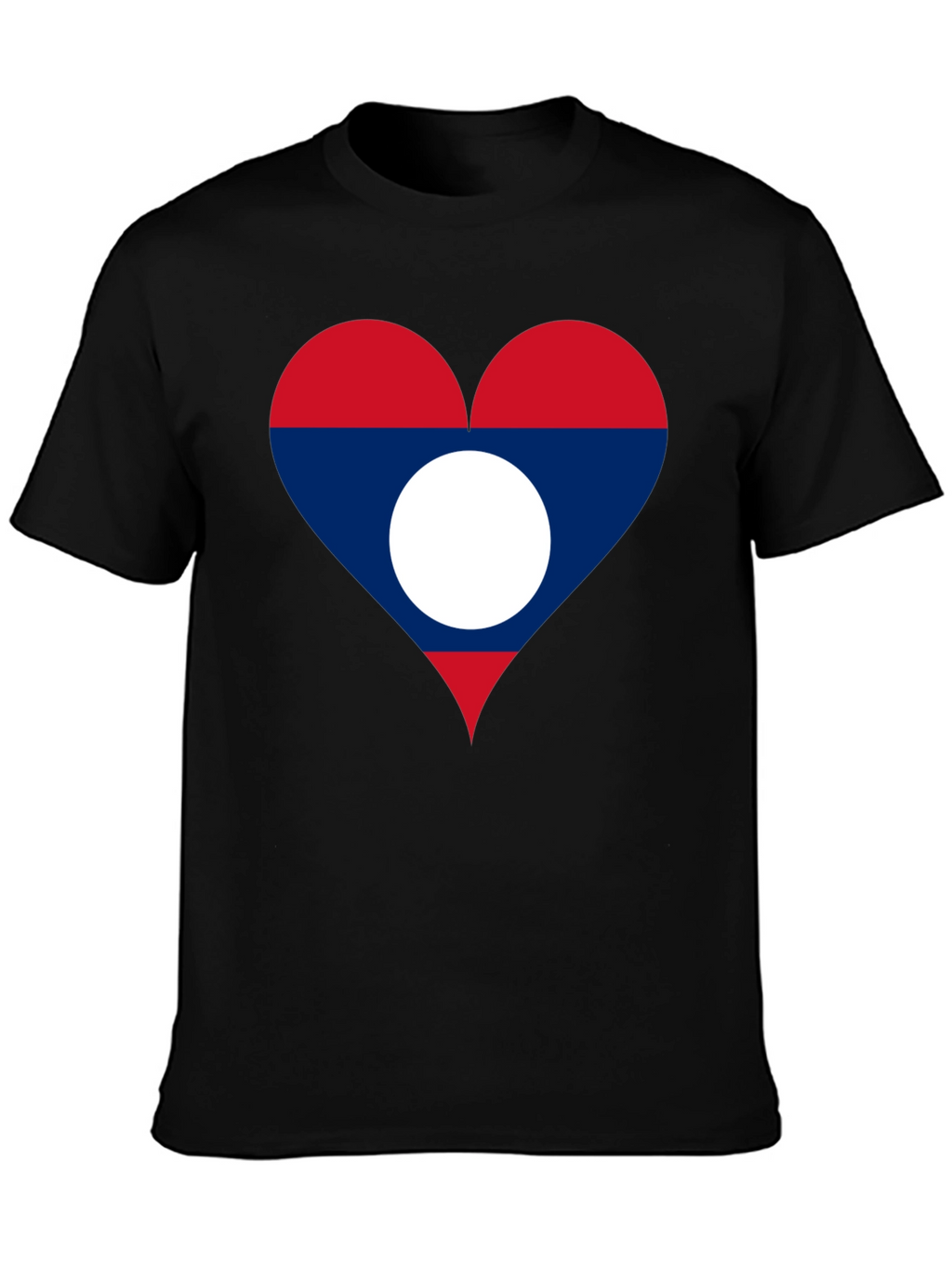 Laos Flag Heart T-Shirt - Show Your Love!