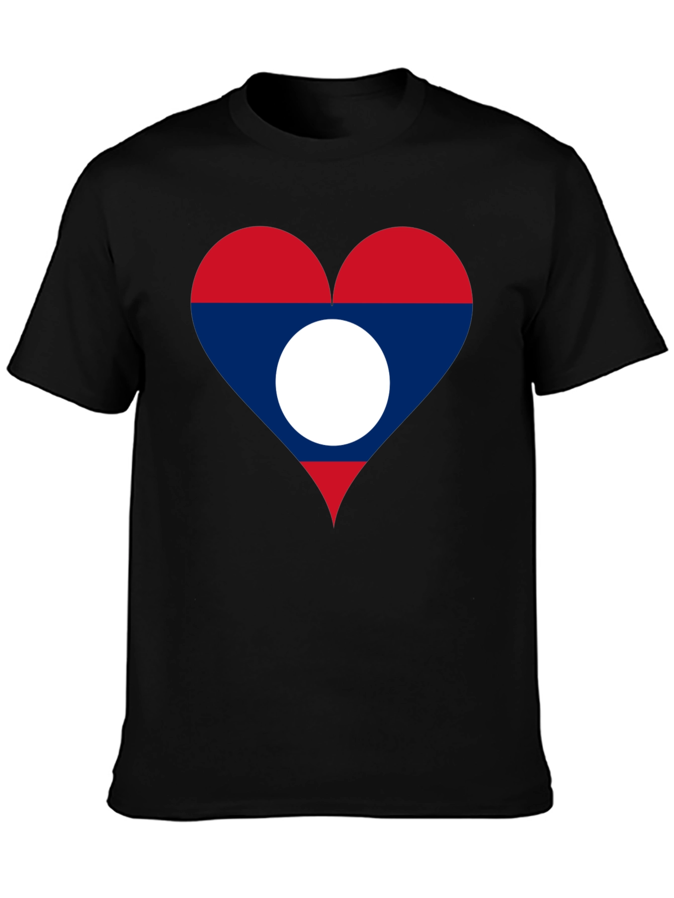 Laos Flag Heart T-Shirt - Show Your Love!