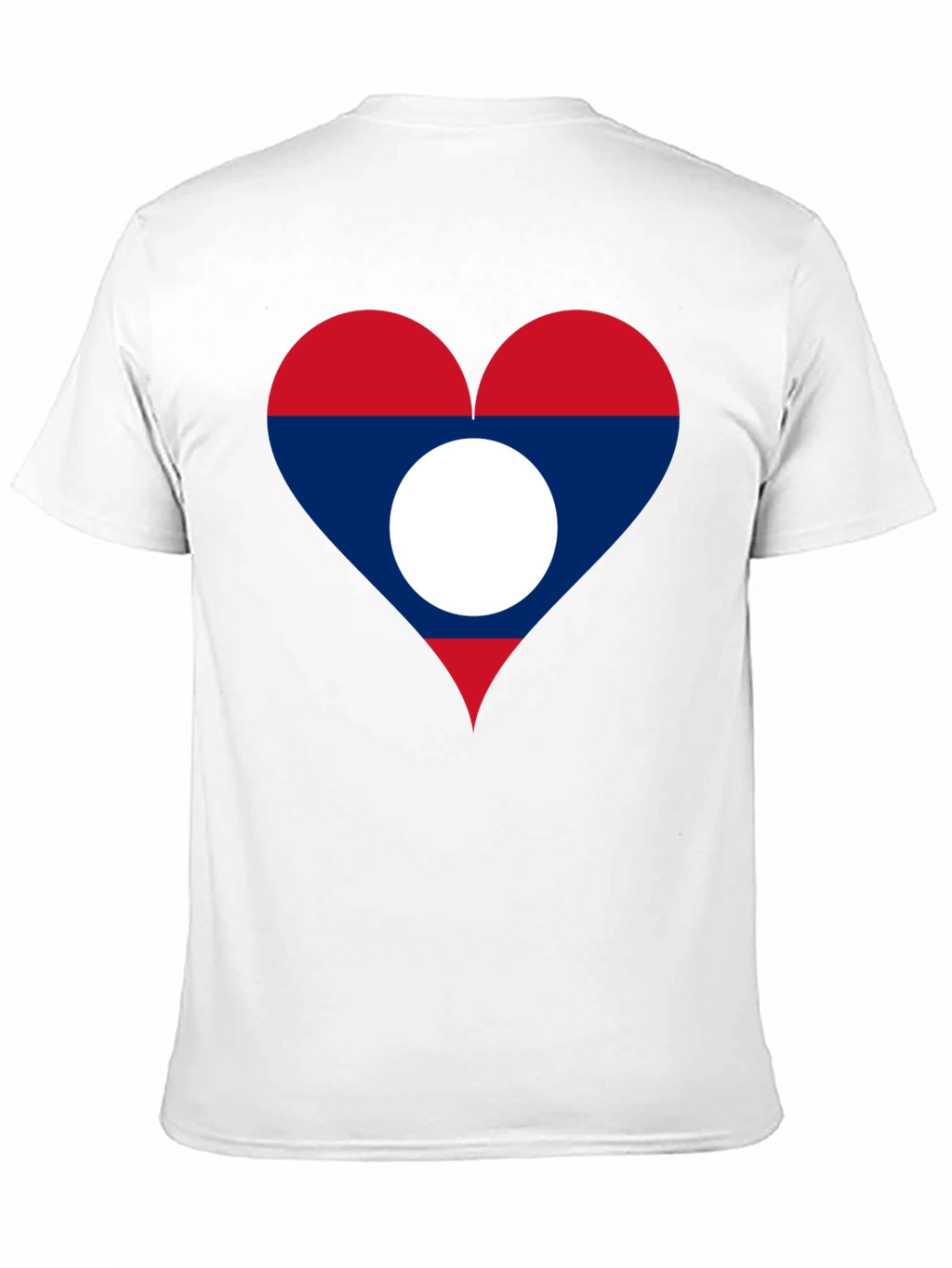 Laos Flag Heart T-Shirt - Show Your Love!
