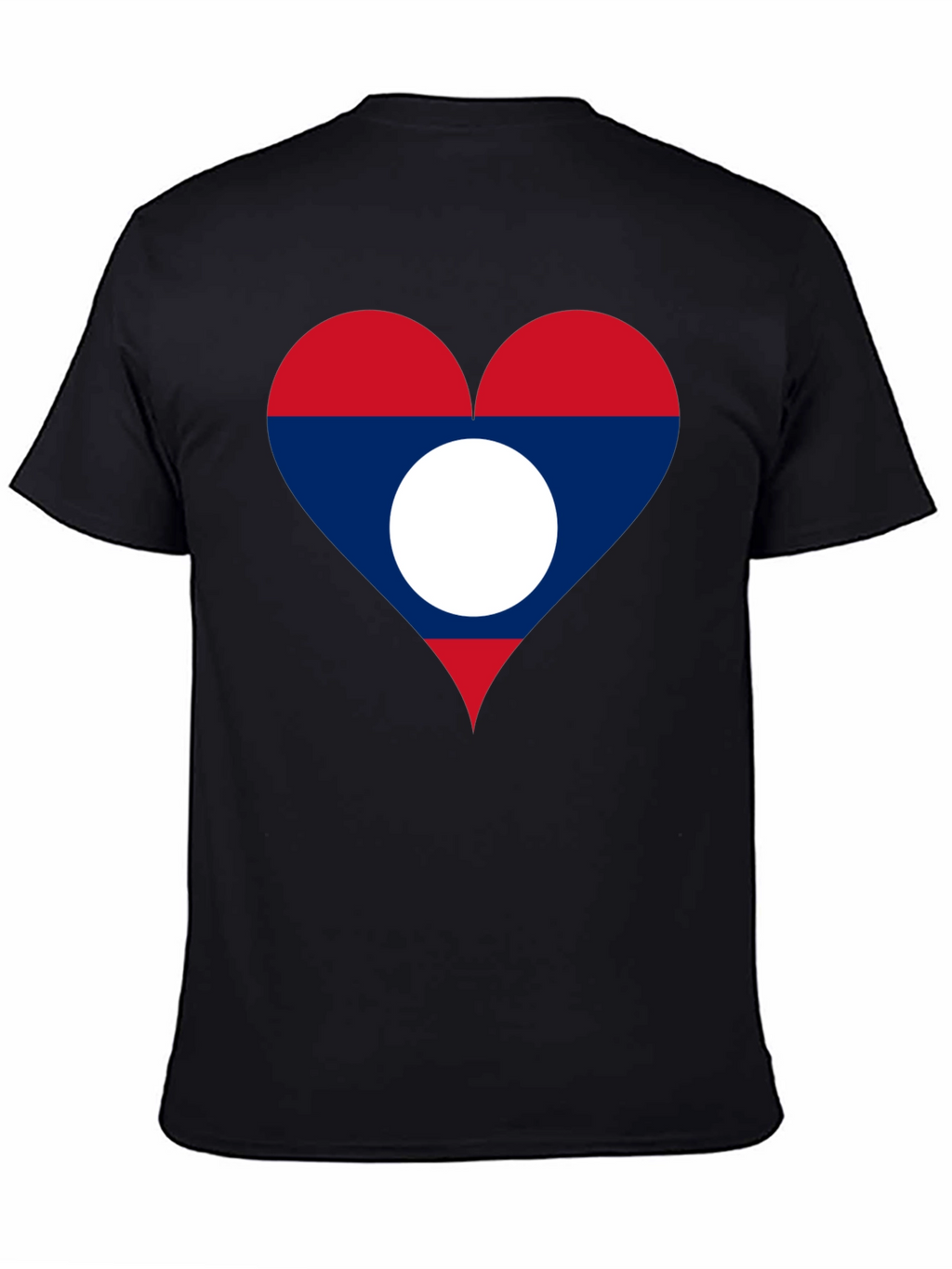 Laos Flag Heart T-Shirt - Show Your Love!