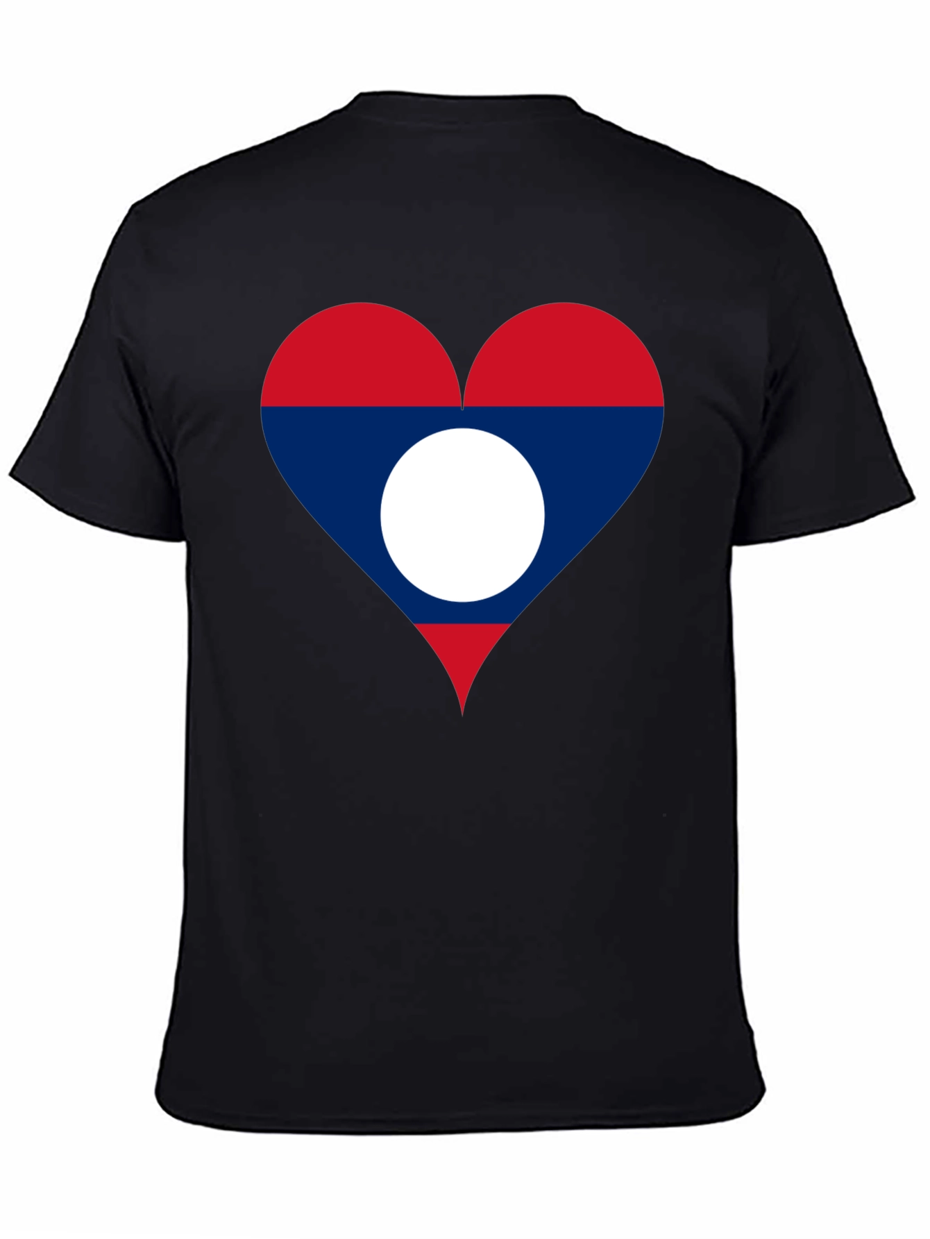 Laos Flag Heart T-Shirt - Show Your Love!