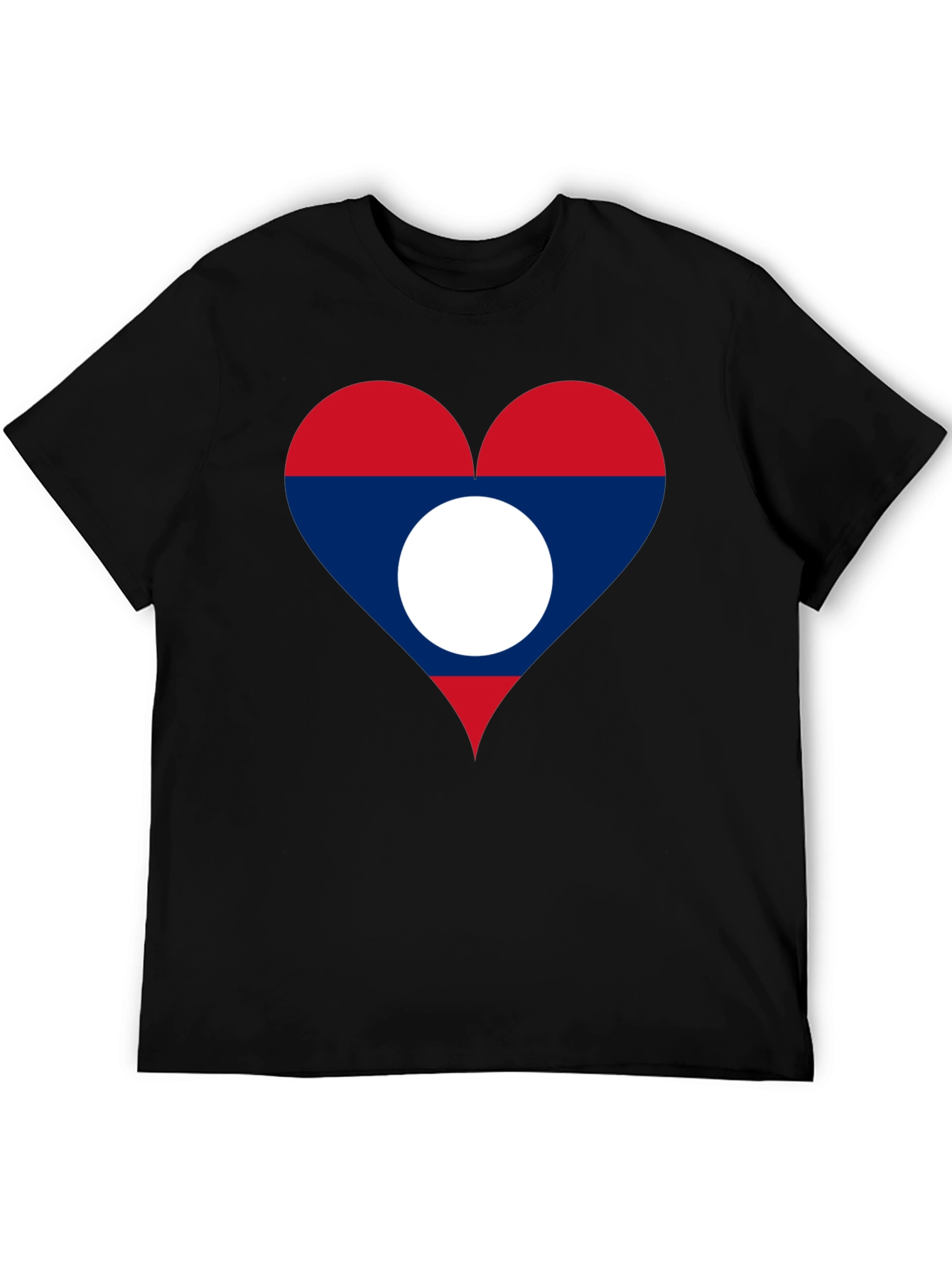Laos Flag Heart T-Shirt - Show Your Love!