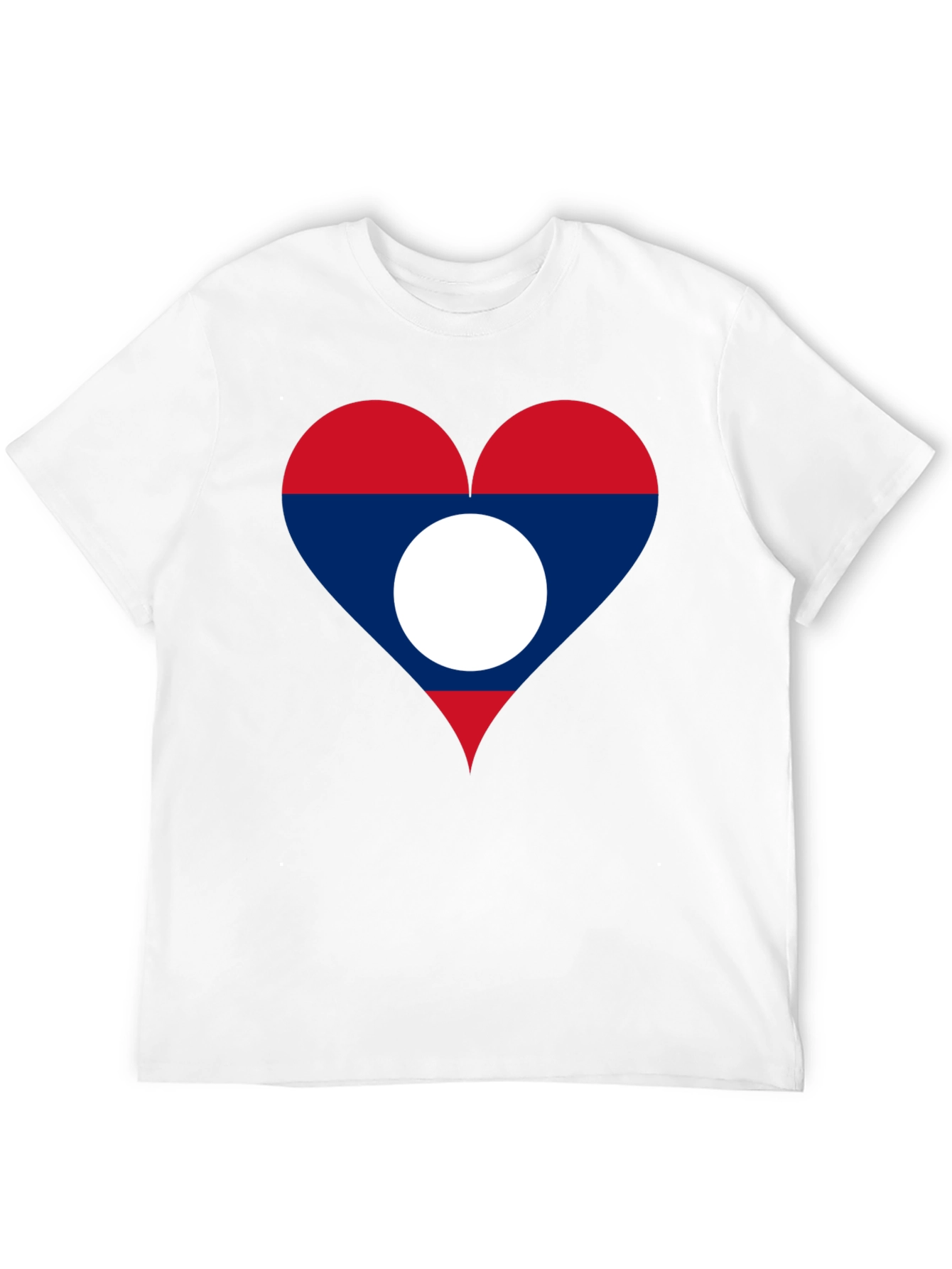 Laos Flag Heart T-Shirt - Show Your Love!