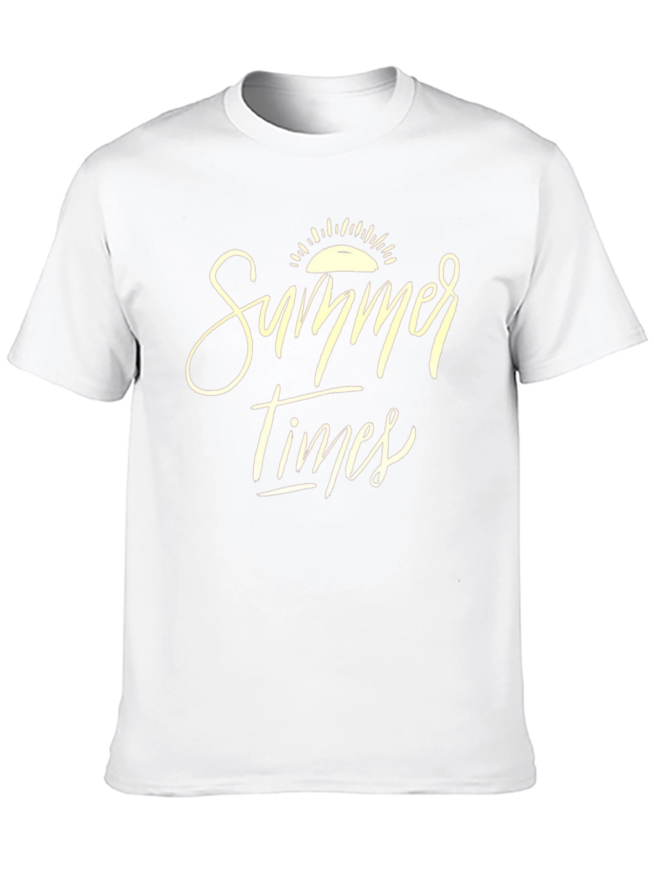 Summer Times Graphic Tee - Casual Black T-Shirt