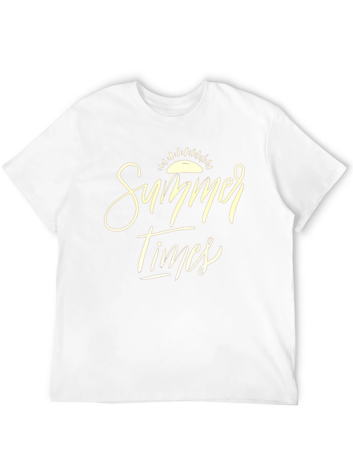 Summer Times Graphic Tee - Casual Black T-Shirt