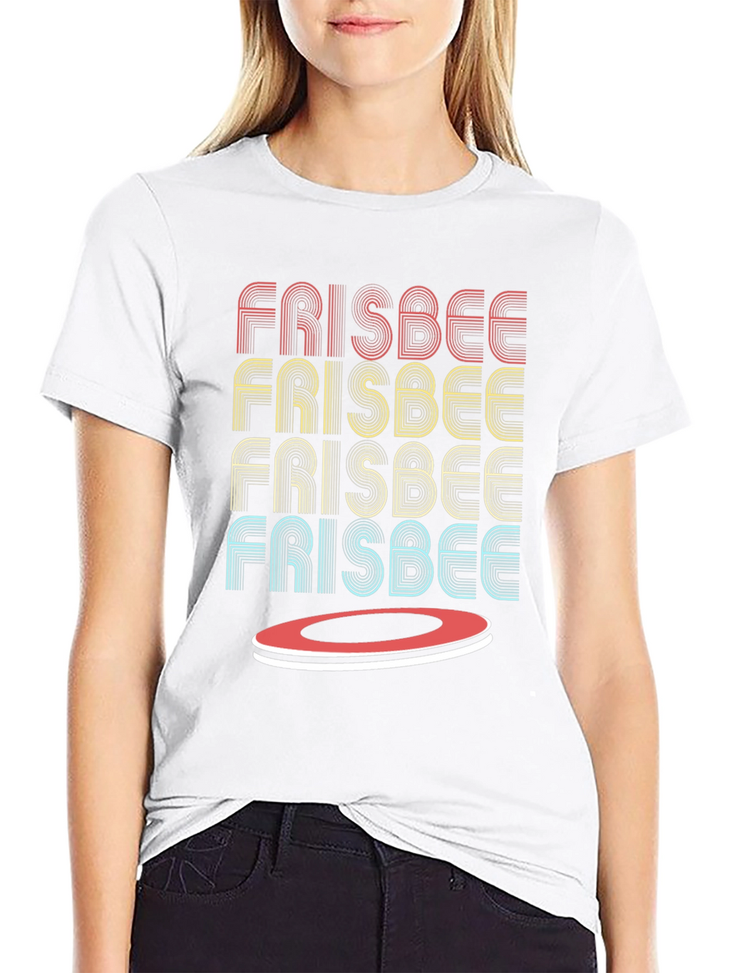 Retro Frisbee T-Shirt - Stylish Sportswear