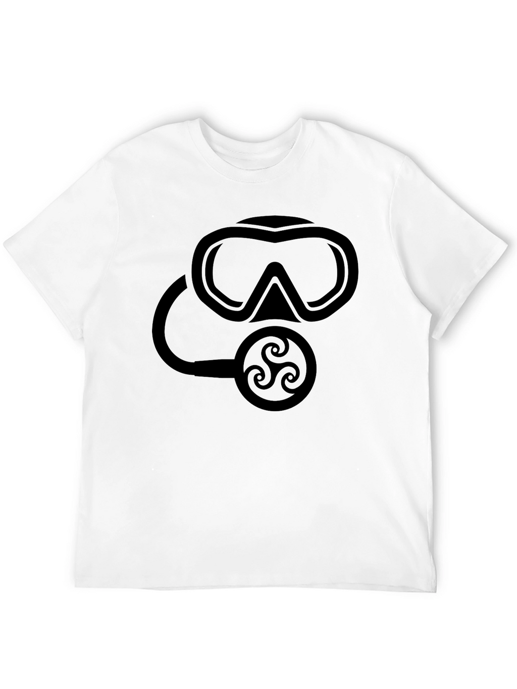 Scuba Mask Graphic Tee - Black Dive Shirt