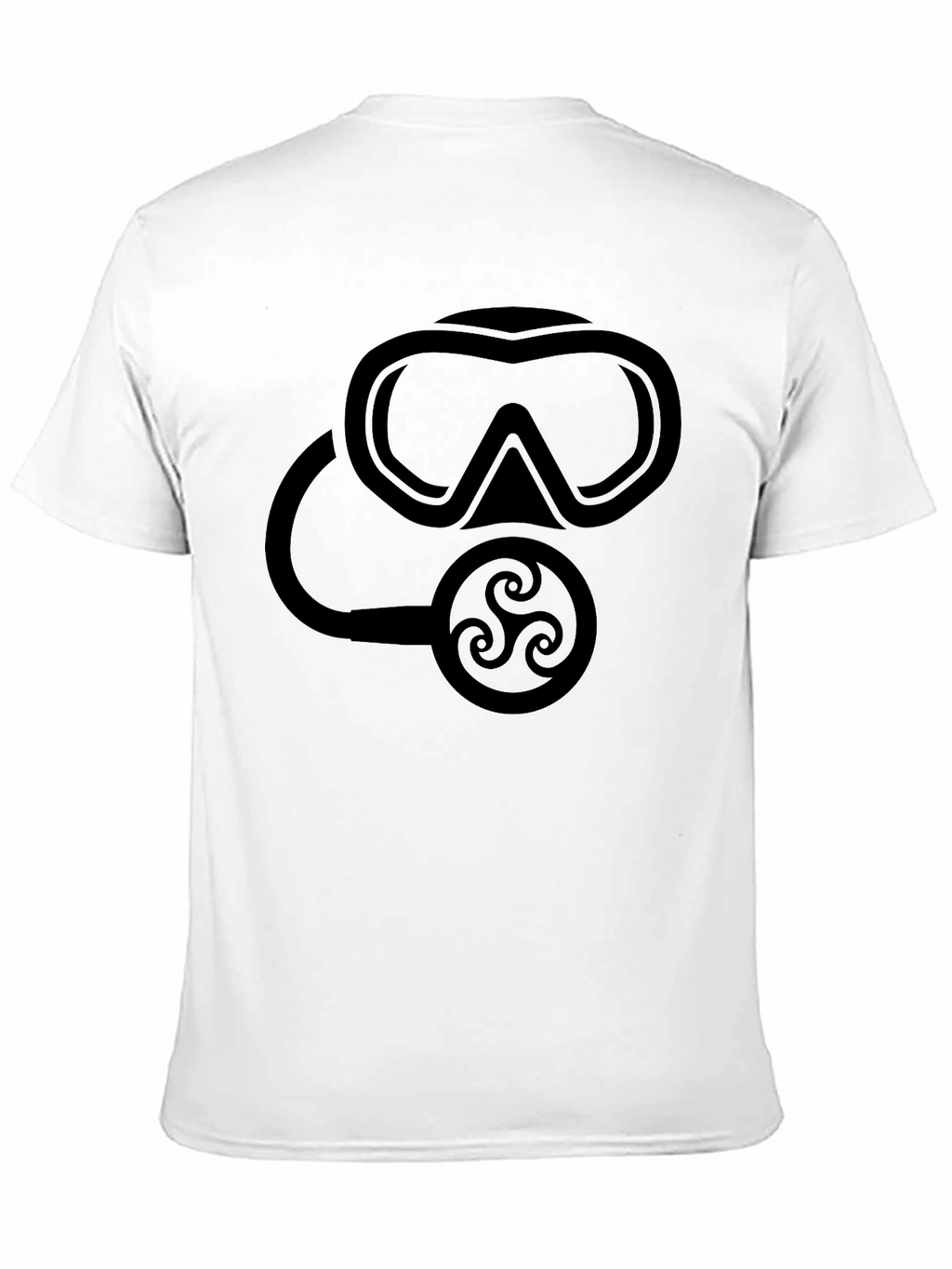 Scuba Mask Graphic Tee - Black Dive Shirt