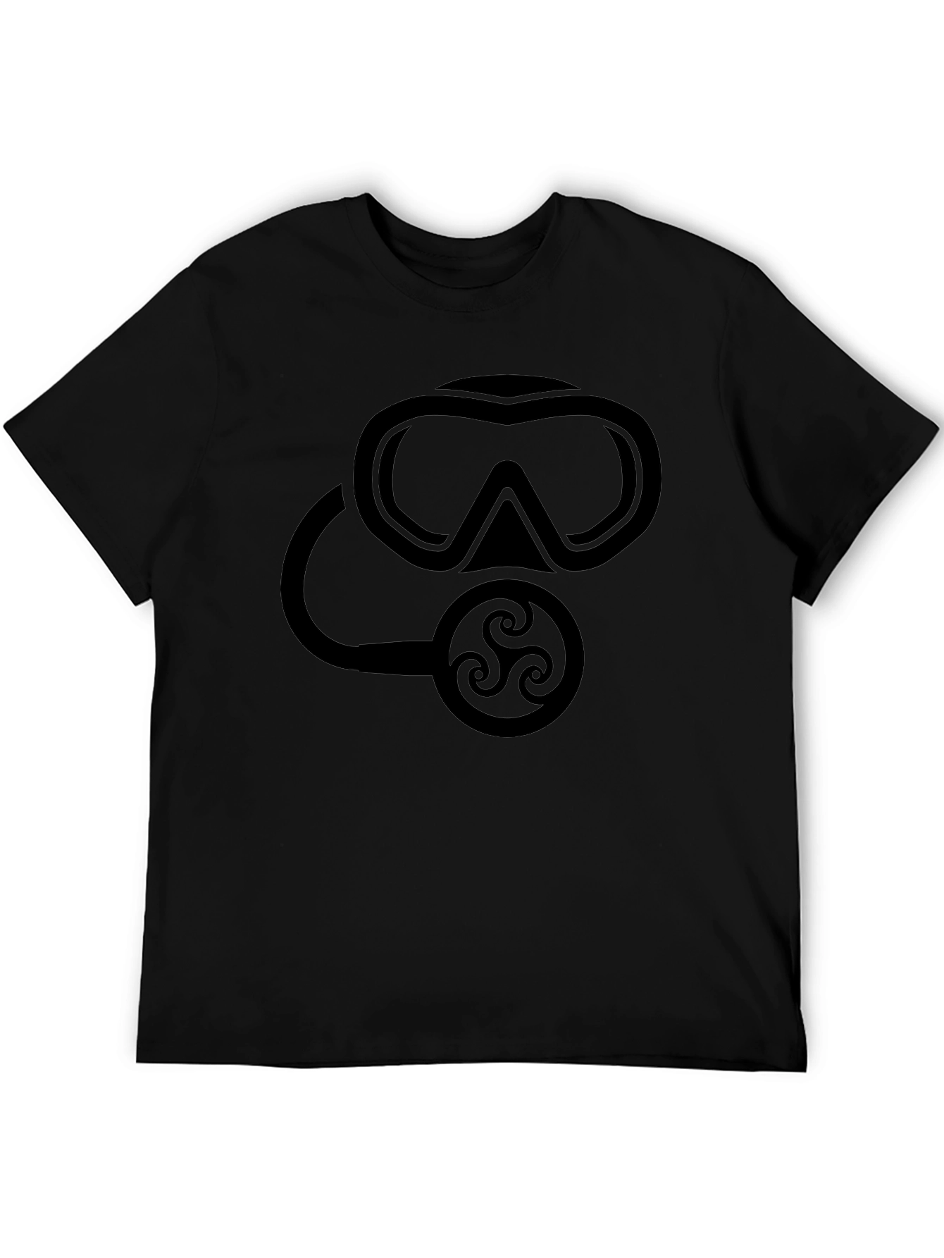 Scuba Mask Graphic Tee - Black Dive Shirt