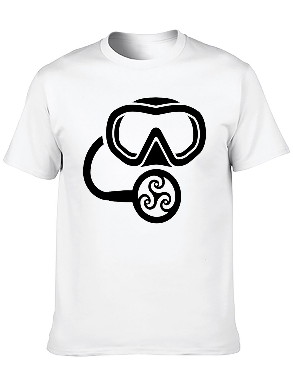 Scuba Mask Graphic Tee - Black Dive Shirt