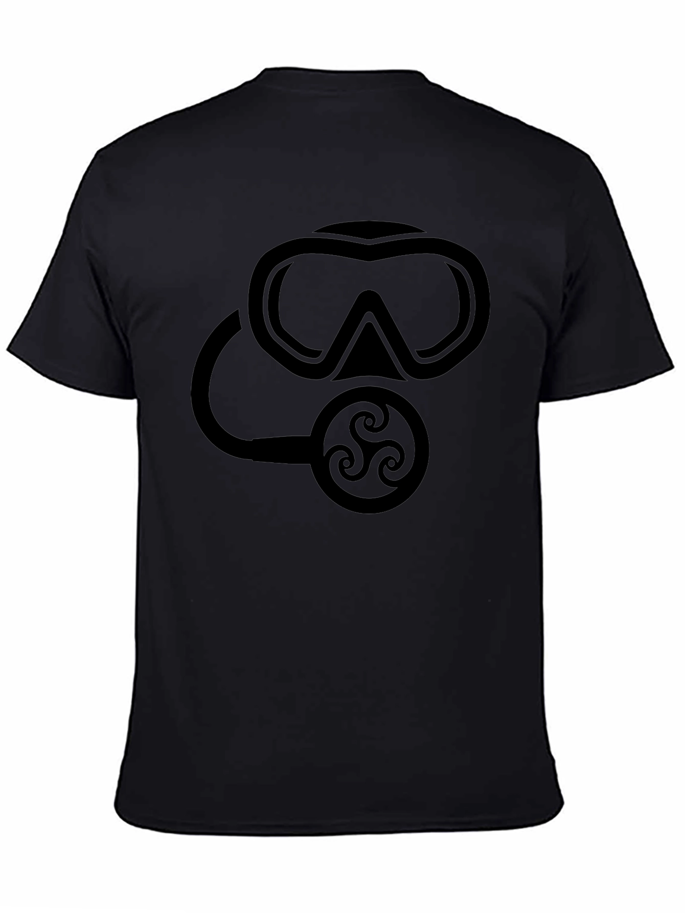 Scuba Mask Graphic Tee - Black Dive Shirt