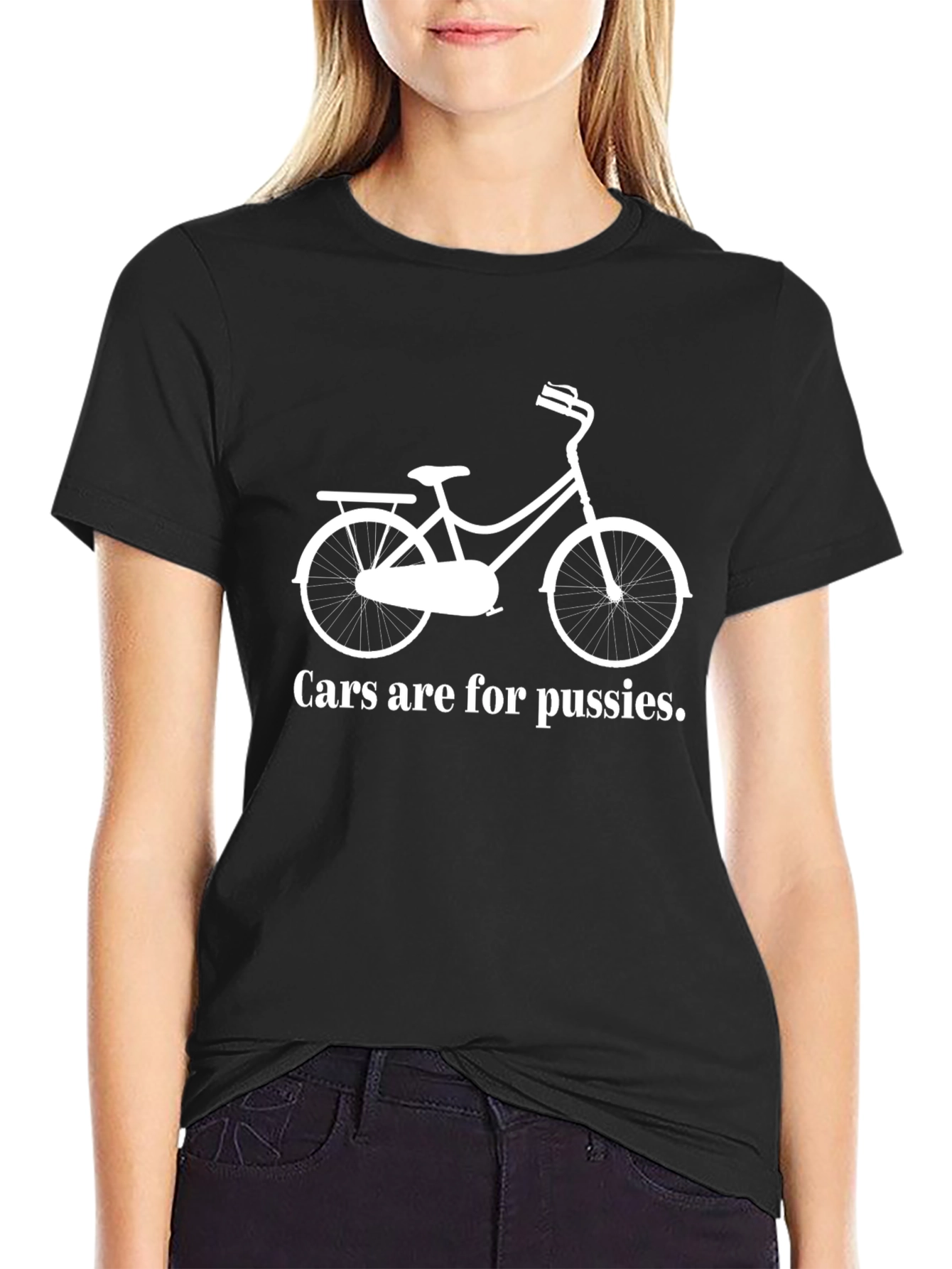 Cars Are For Pussies Funny T-Shirt