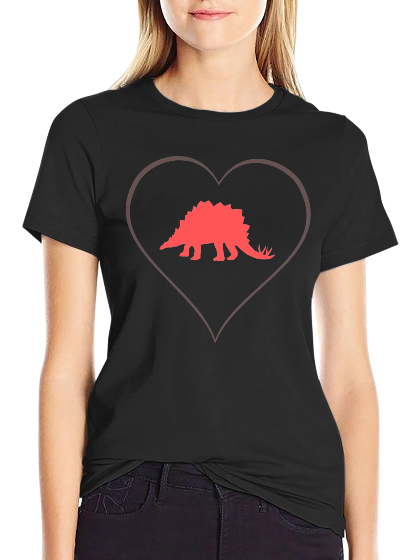 Dinosaur Heart T-Shirt - Graphic Tee