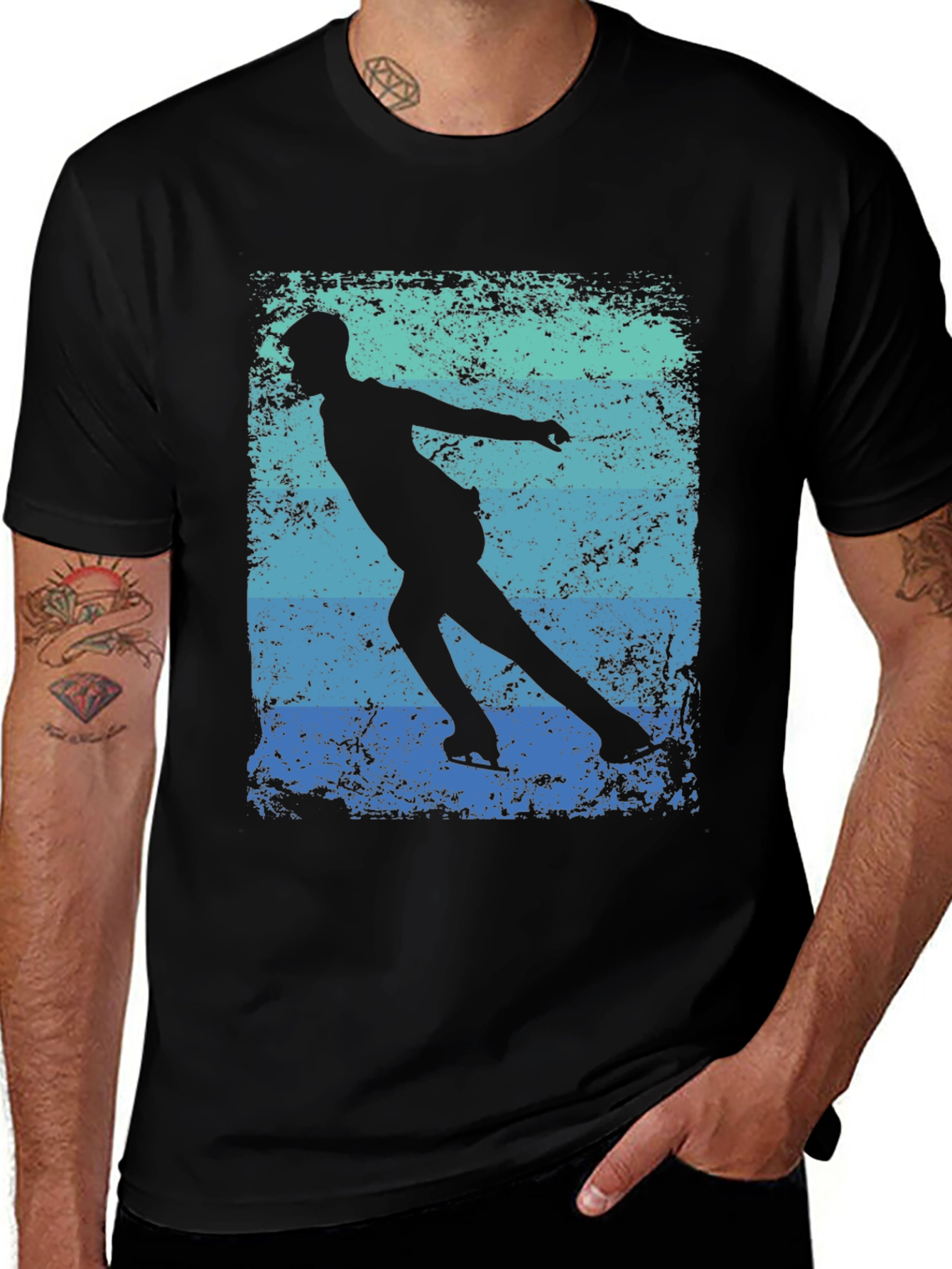 Figure Skating T-Shirt - Retro Style