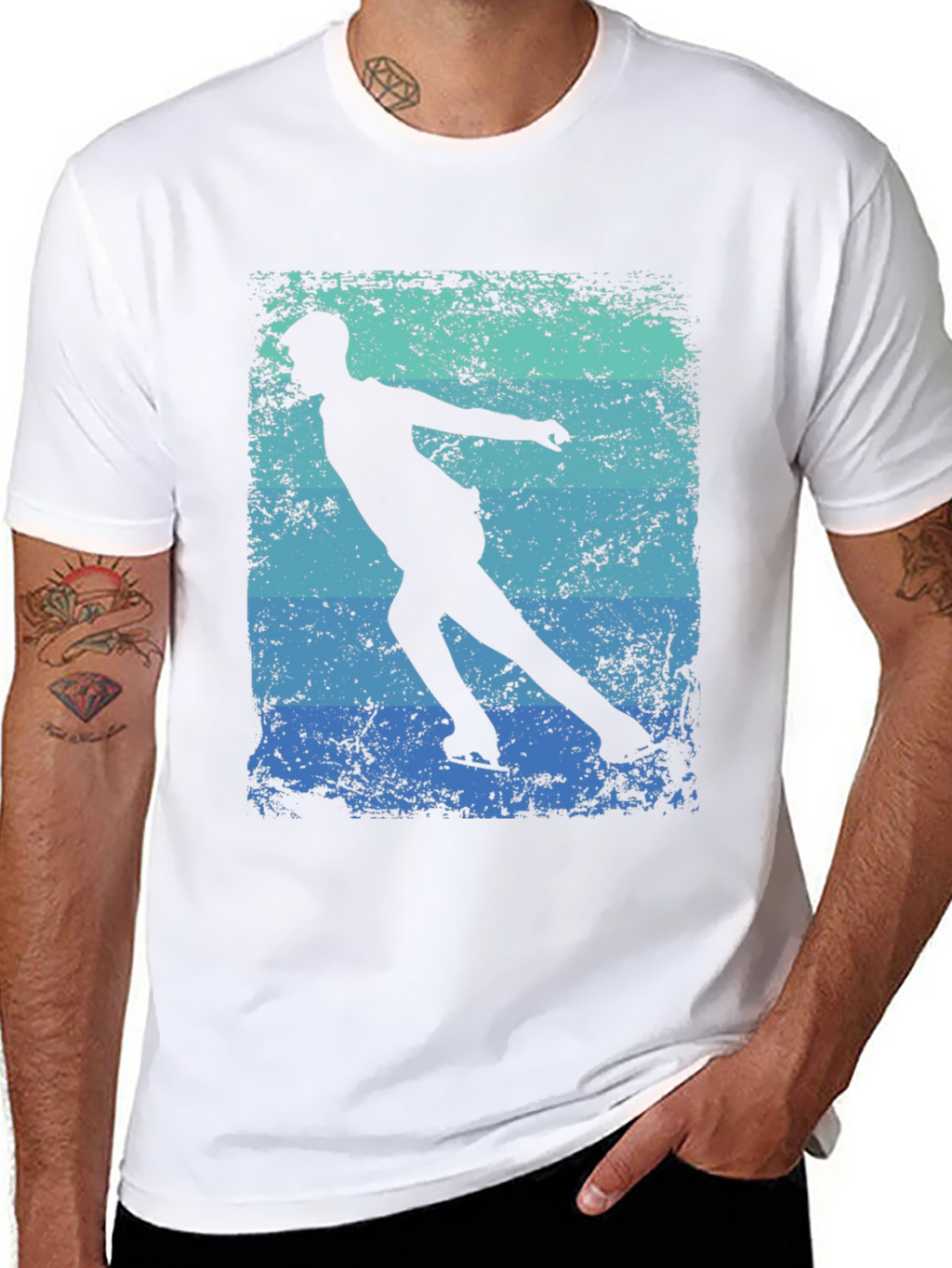 Figure Skating T-Shirt - Retro Style