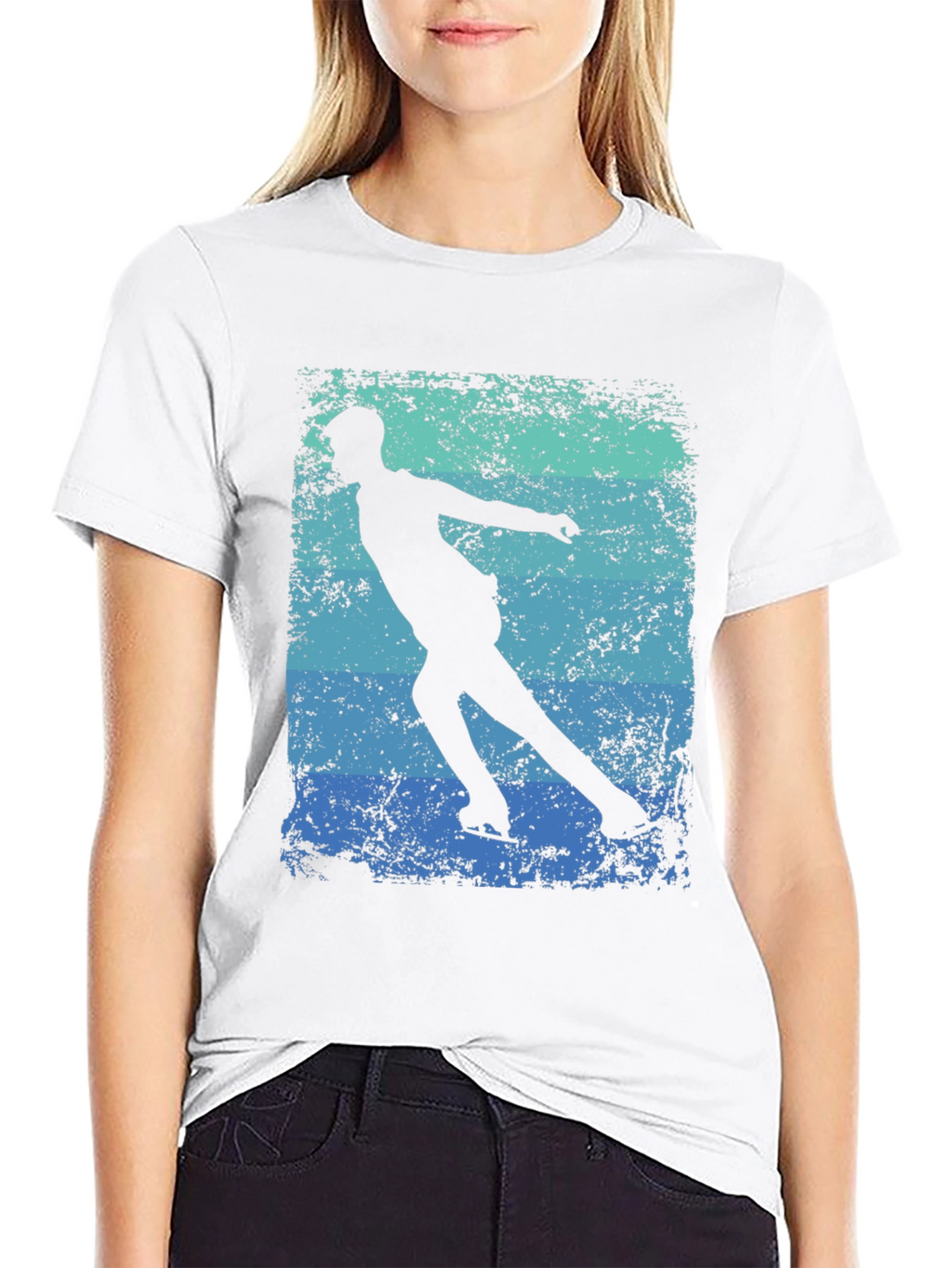 Figure Skating T-Shirt - Retro Style