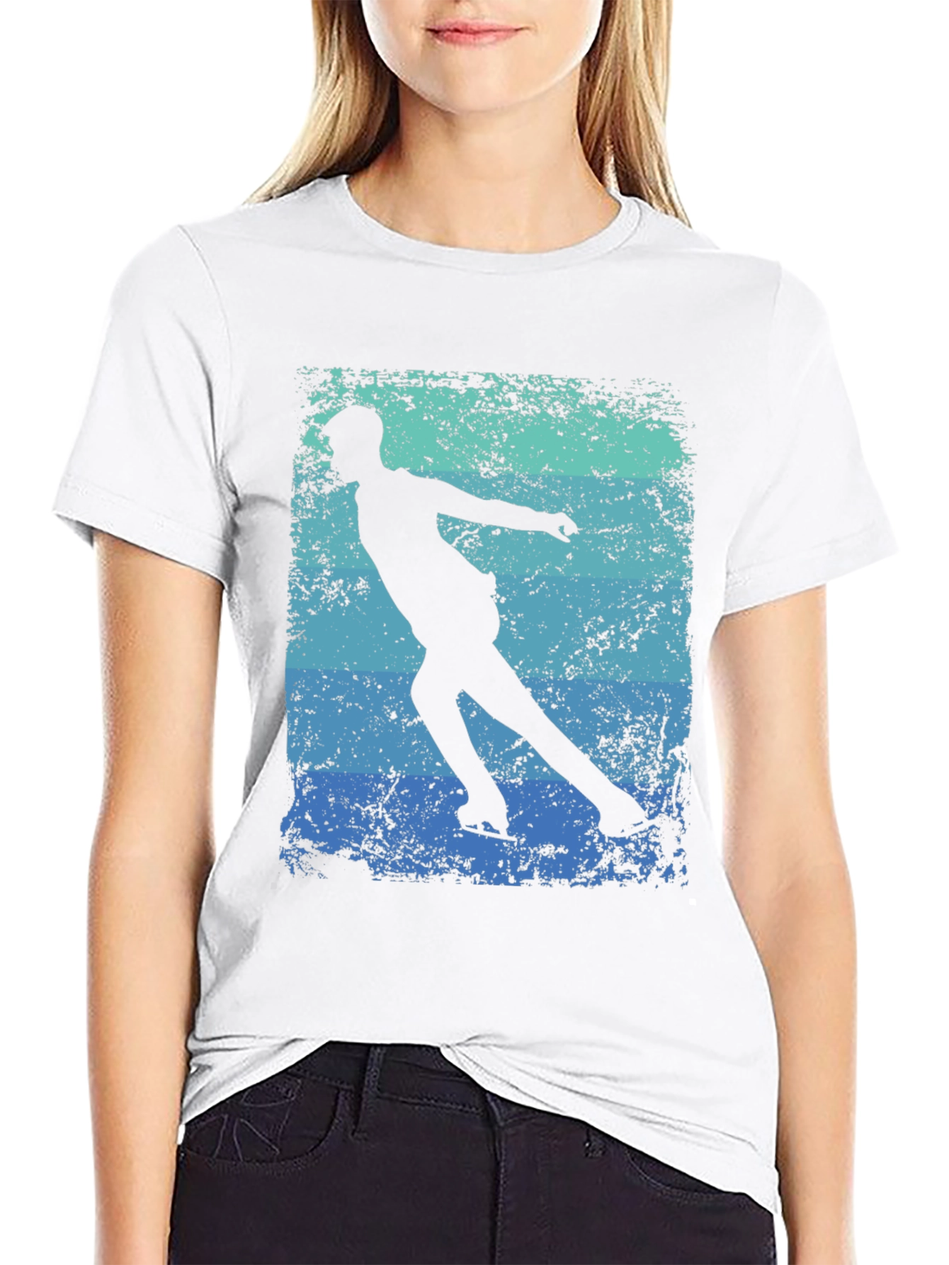 Figure Skating T-Shirt - Retro Style